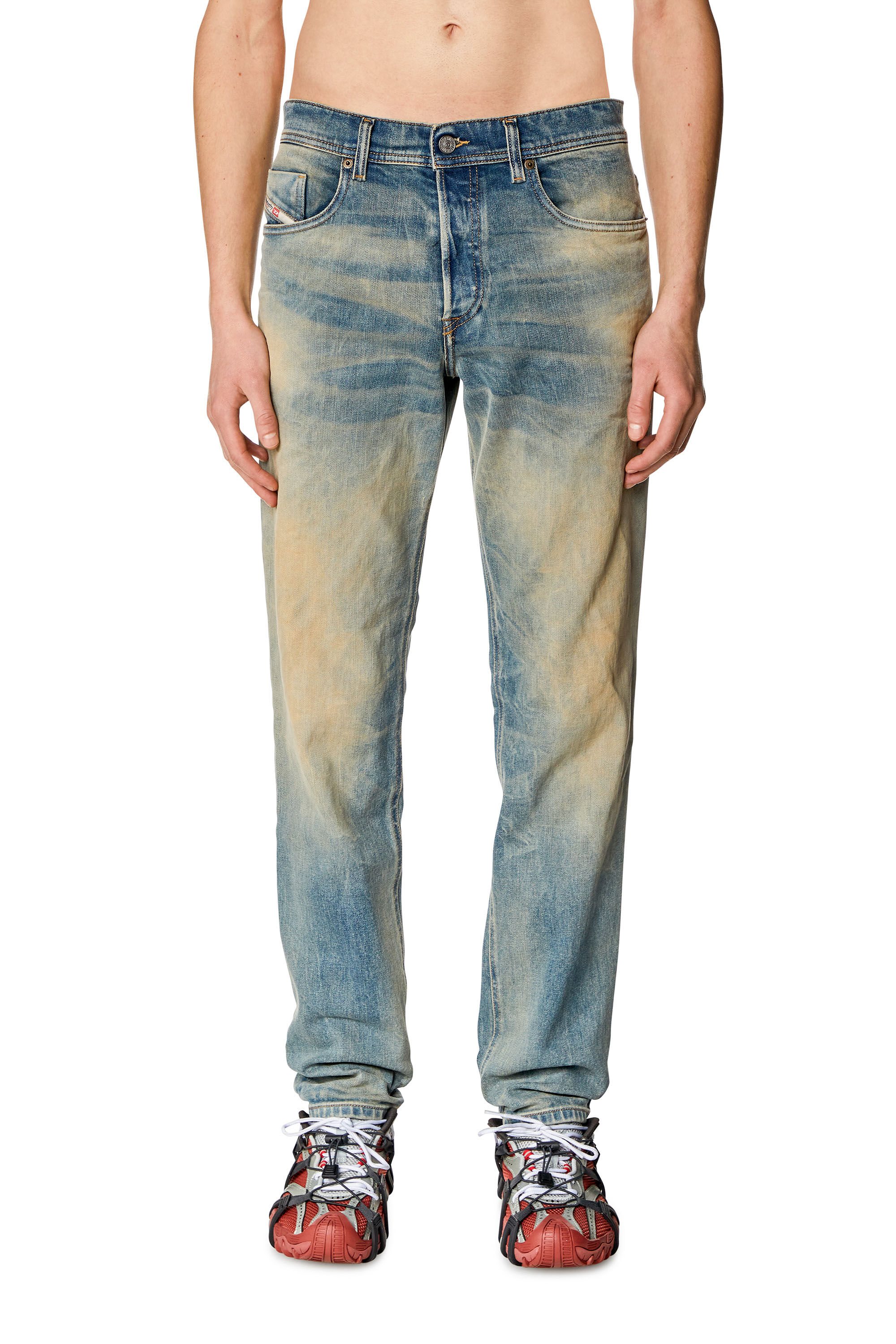 Diesel - Tapered Jeans 2023 D-Finitive 09H78, Azul medio - Image 3