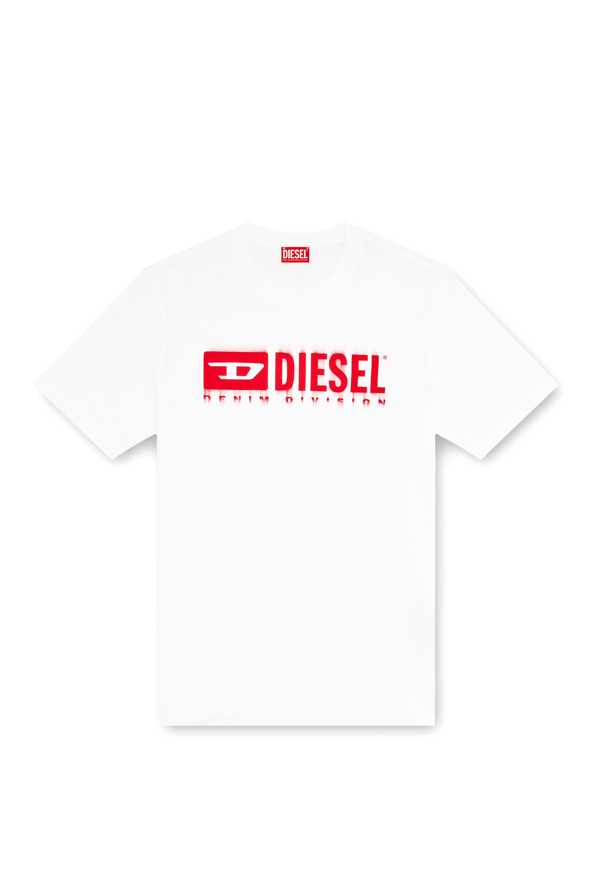 Men's T-shirt with blurry Diesel logo | White | Diesel