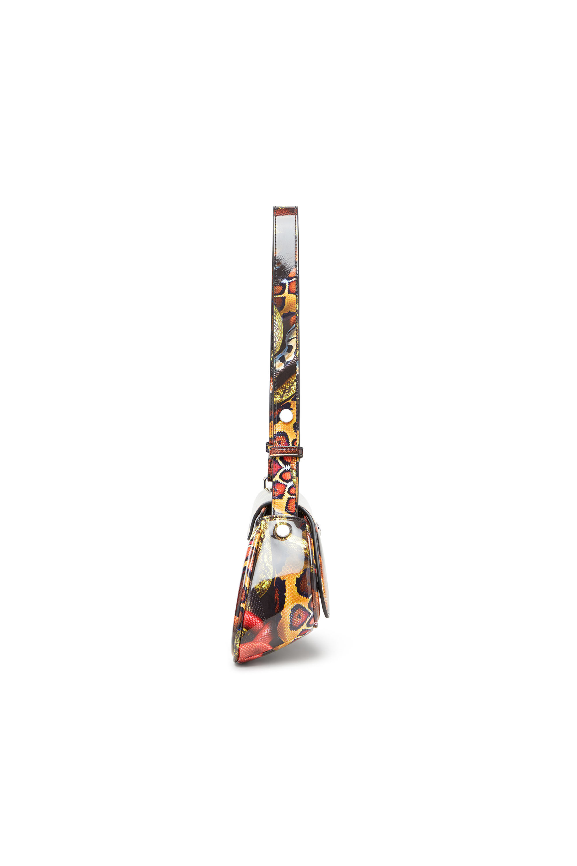 Women's Shoulder bag with snake print | Multicolor | Diesel