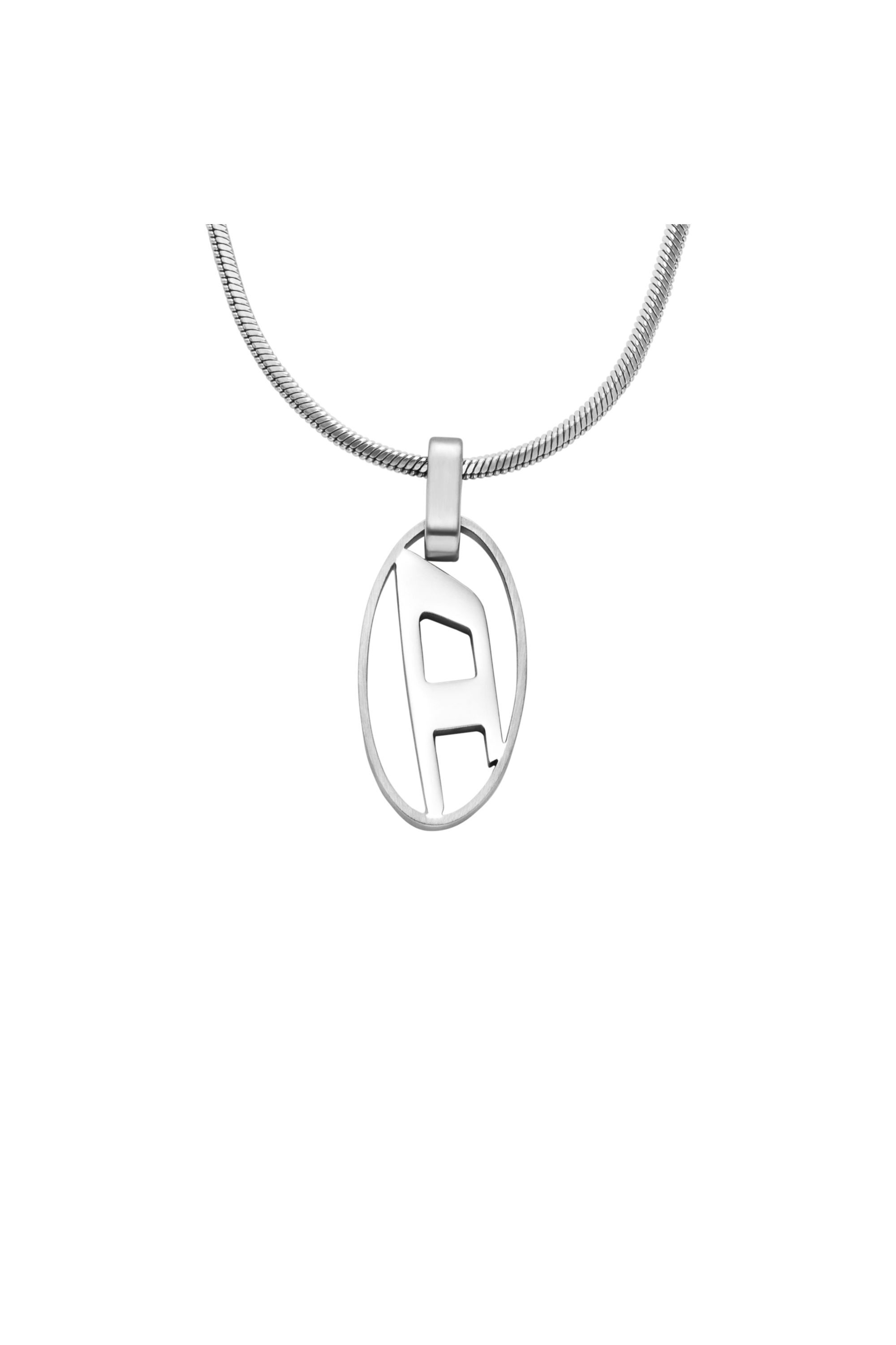 Diesel - DX1342, Collar con colgante en acero inoxidable Unisex in Plateado - 2
