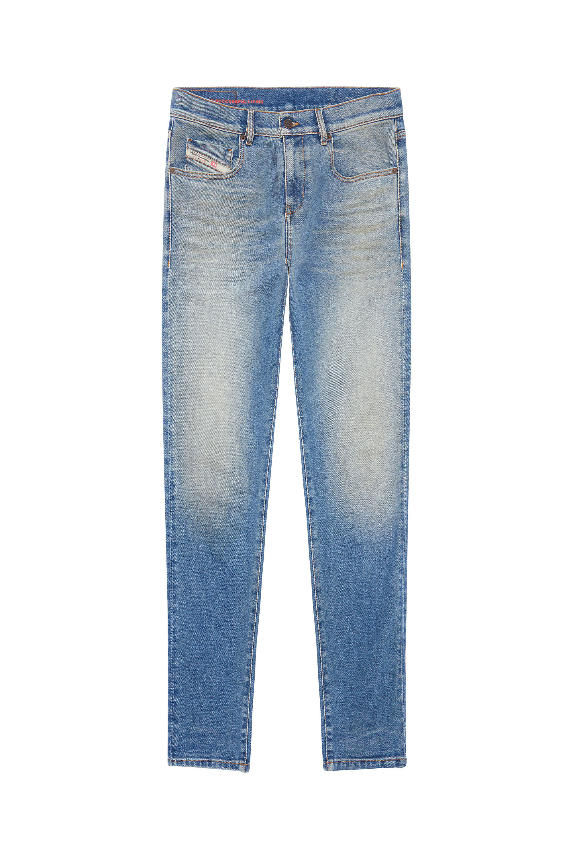 Diesel - Slim Jeans 2019 D-Strukt 09D81, Light Blue - Image 2