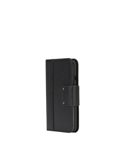 BLACK LINED LEATHER IPHONE 8/7 FOLIO, Black Diesel - BLACK LINED LEATHER IPHONE 8/7 FOLIO, Black - Flip covers - Image 5