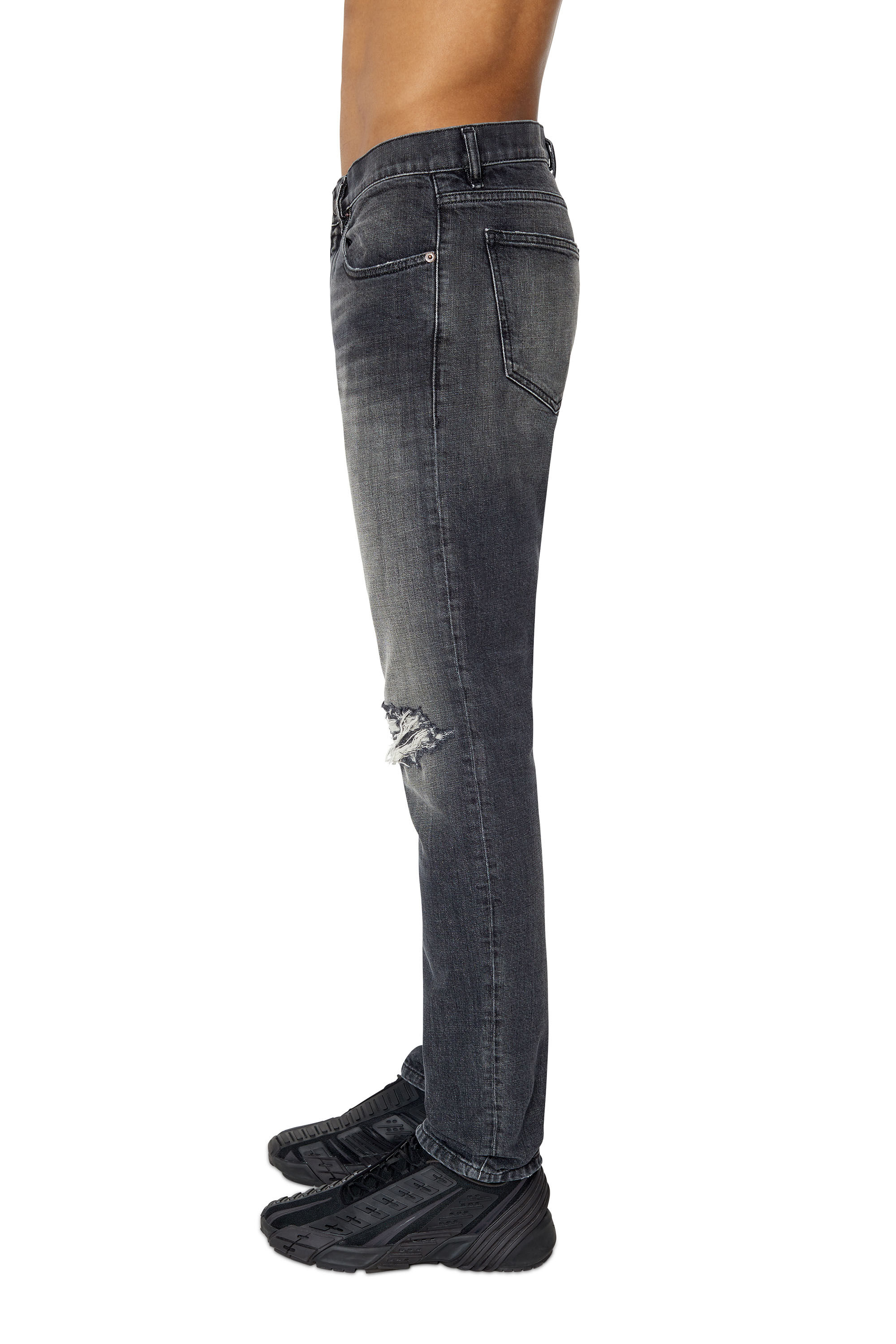 Diesel - Slim Jeans 2019 D-Strukt 09F07, Black/Dark grey - Image 5