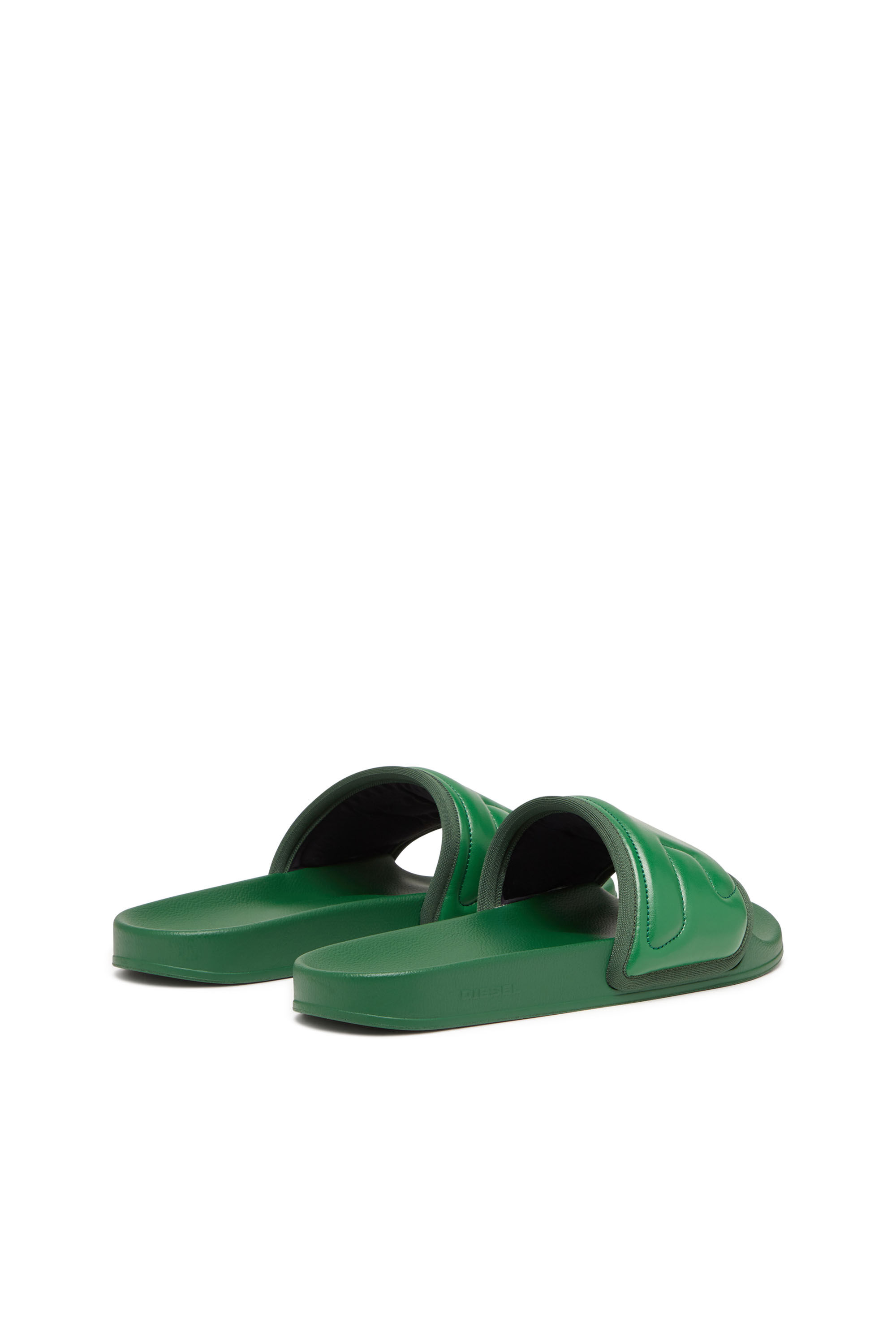 Diesel - SA-MAYEMI PUF X, Sa-Mayemi Puf X - Chanclas con banda de logotipo en relieve Unisex in Verde - 3