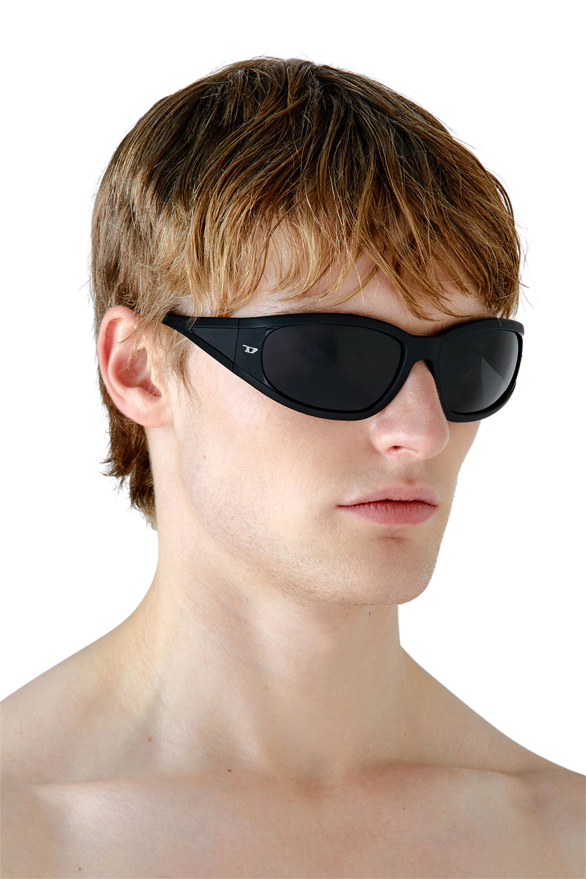 あなたにおすすめの商品 in sunglasses Rectangular Women's acetate Diesel | Black | 小物