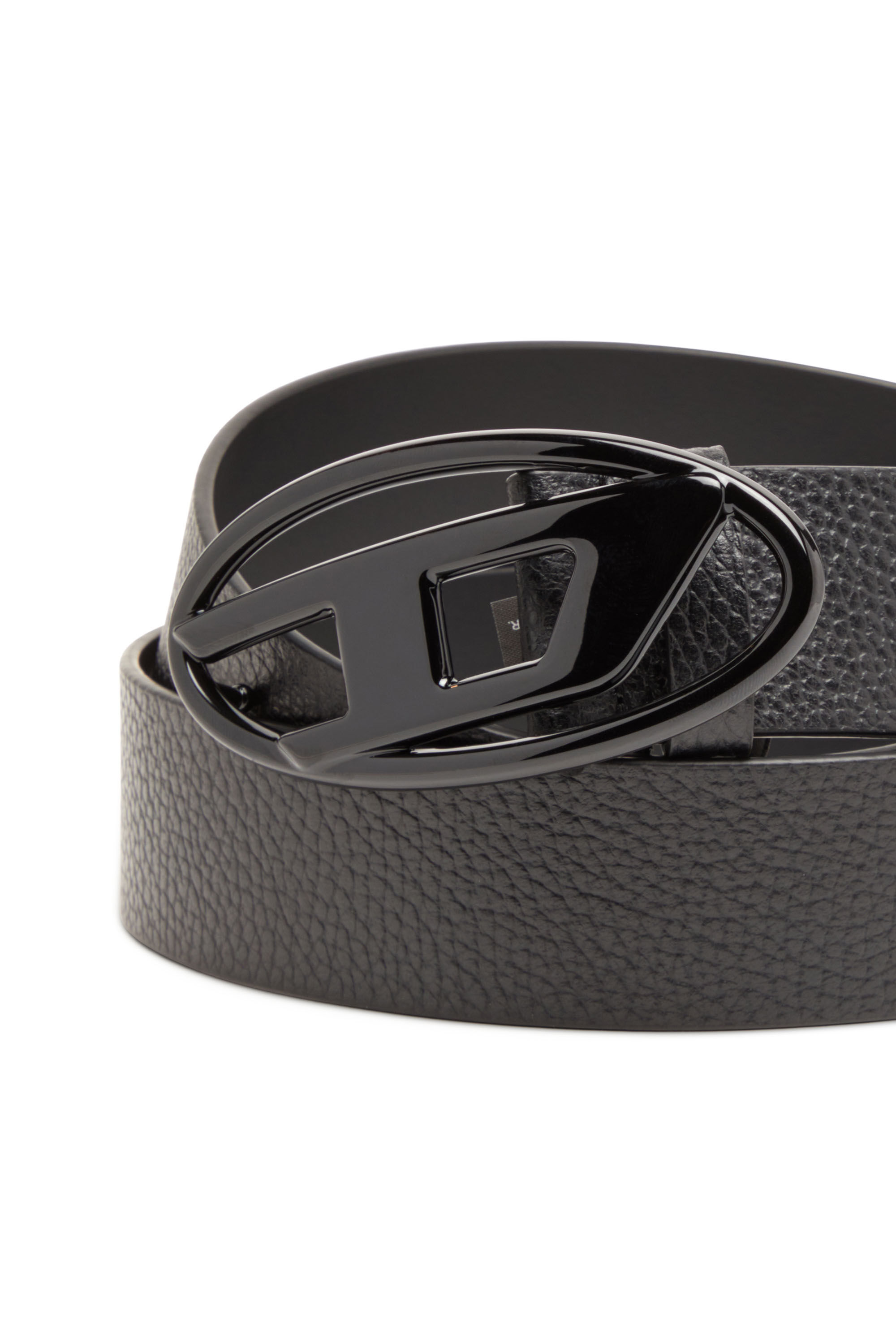 海外ブランド  buckle matte with belt Leather Women's | Diesel | Black 小物