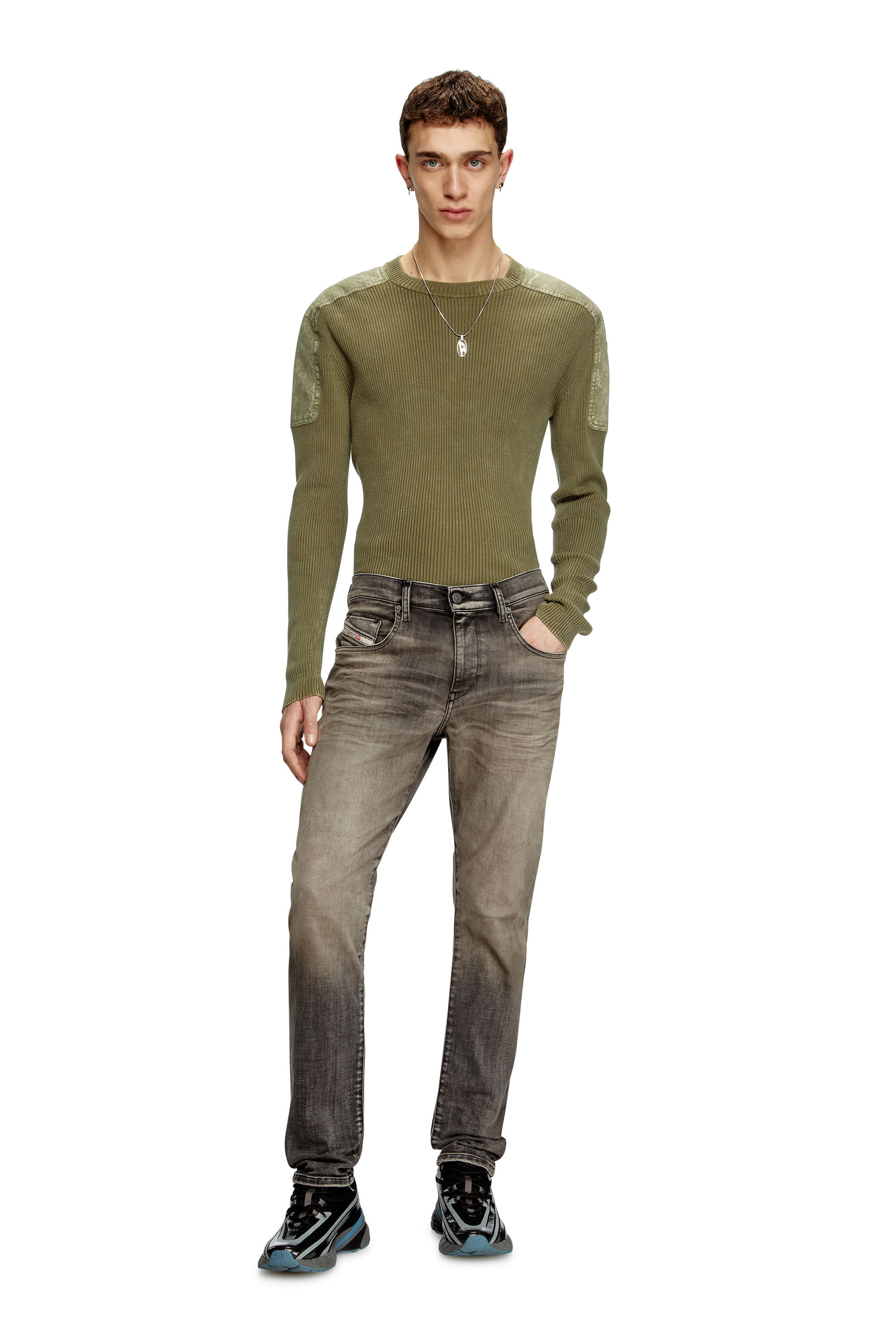 Men's Slim Jeans | Light Grey | Diesel 2019 D-Strukt Men's Slim Jeans | Light Grey | Diesel 2019 D-Strukt