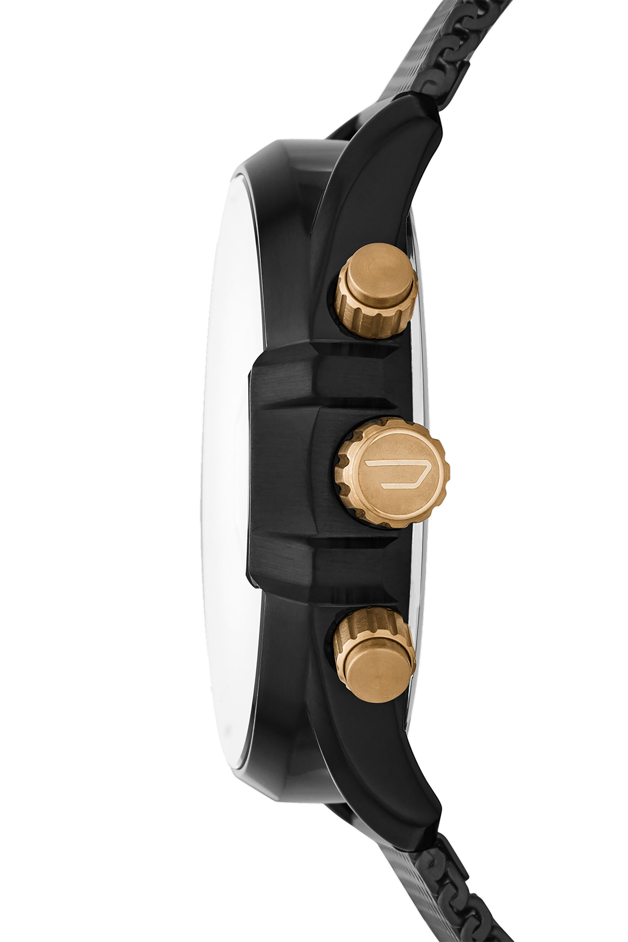 DZ4517 Man: MS9 chronograph black leather watch | Diesel
