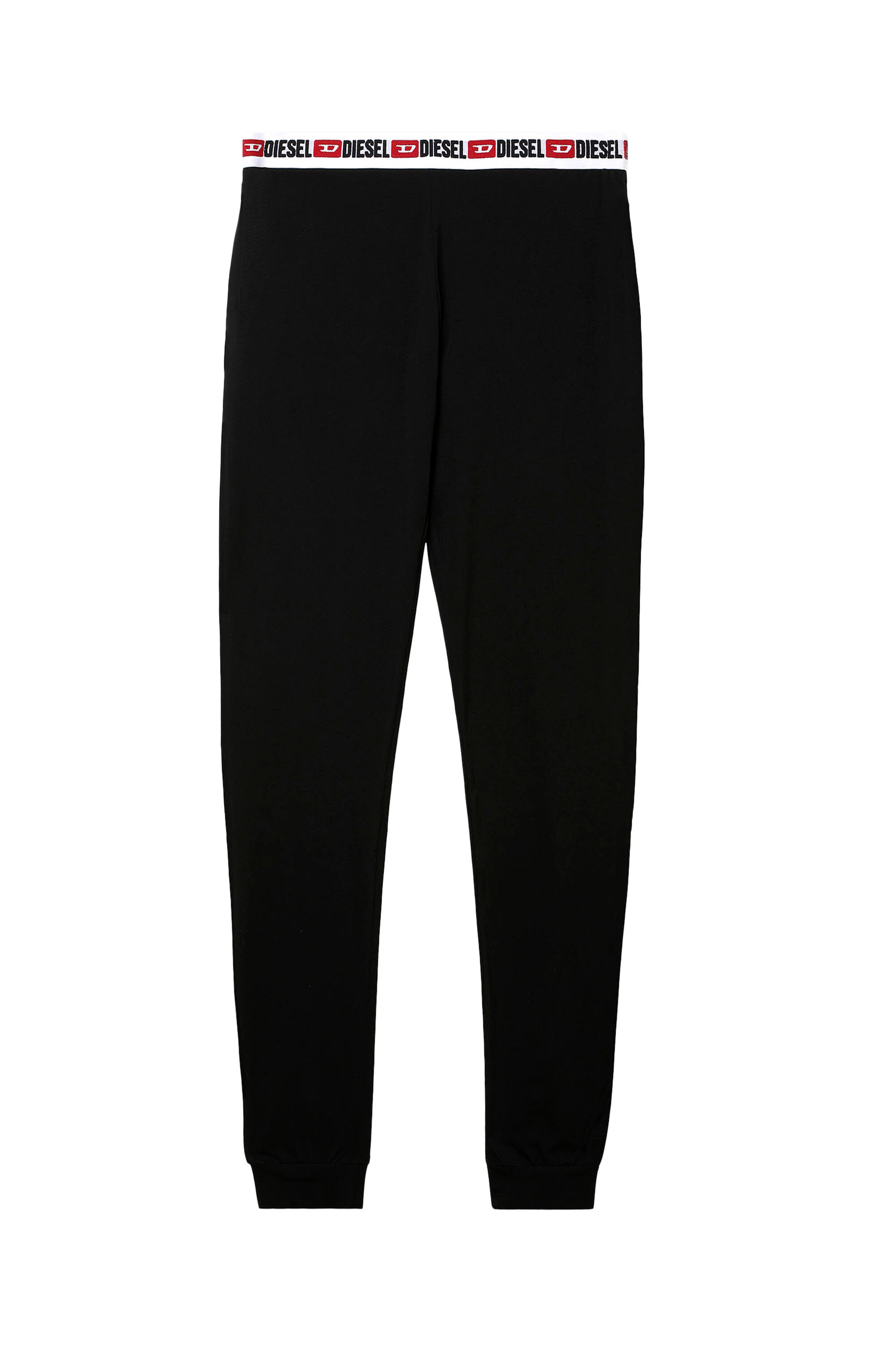 Diesel - UFLB-BABYX, Woman's Sweatpants with logo waistband in Black - 2