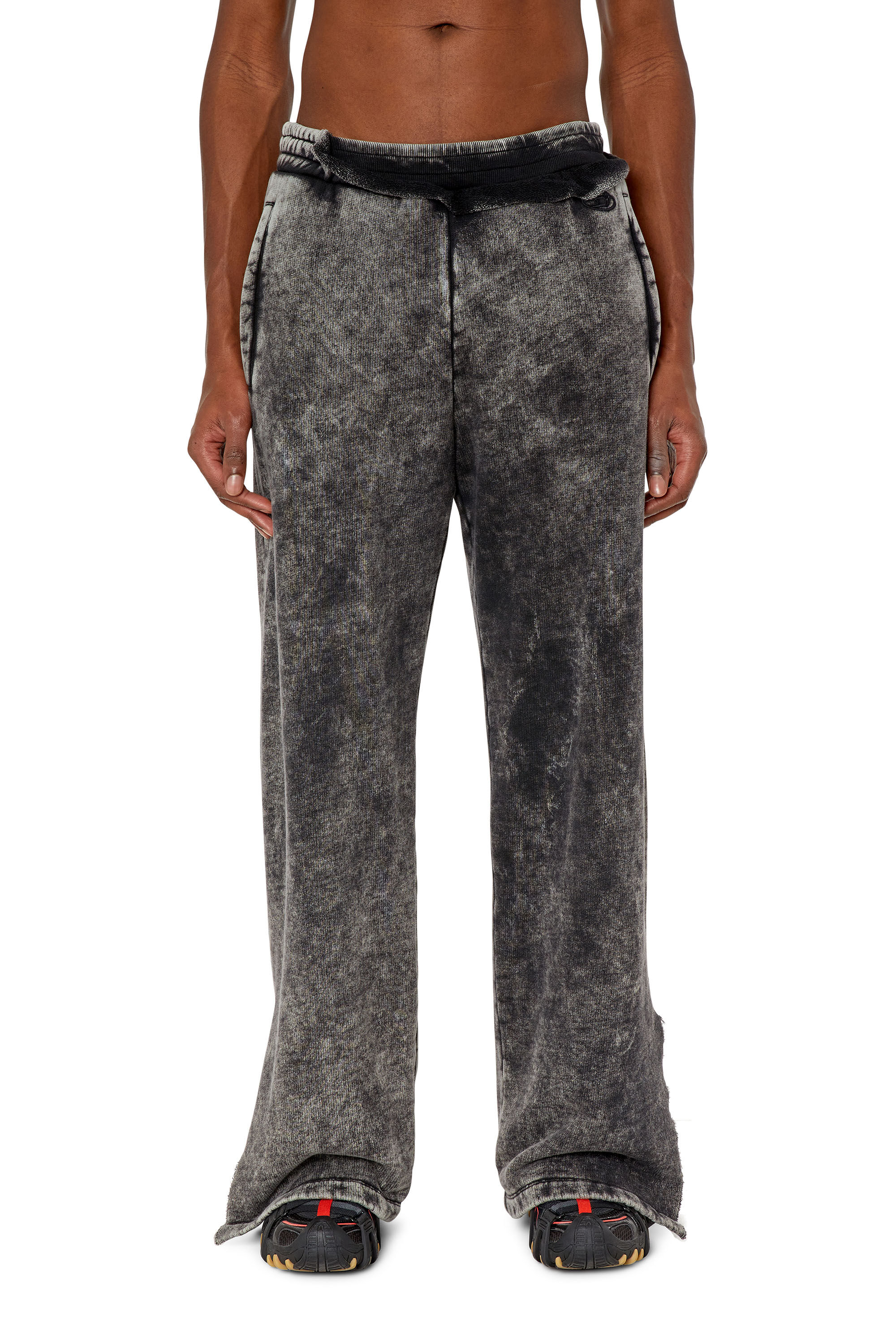 P-TOPPAL Man: Flared double-layer sweatpants | Diesel