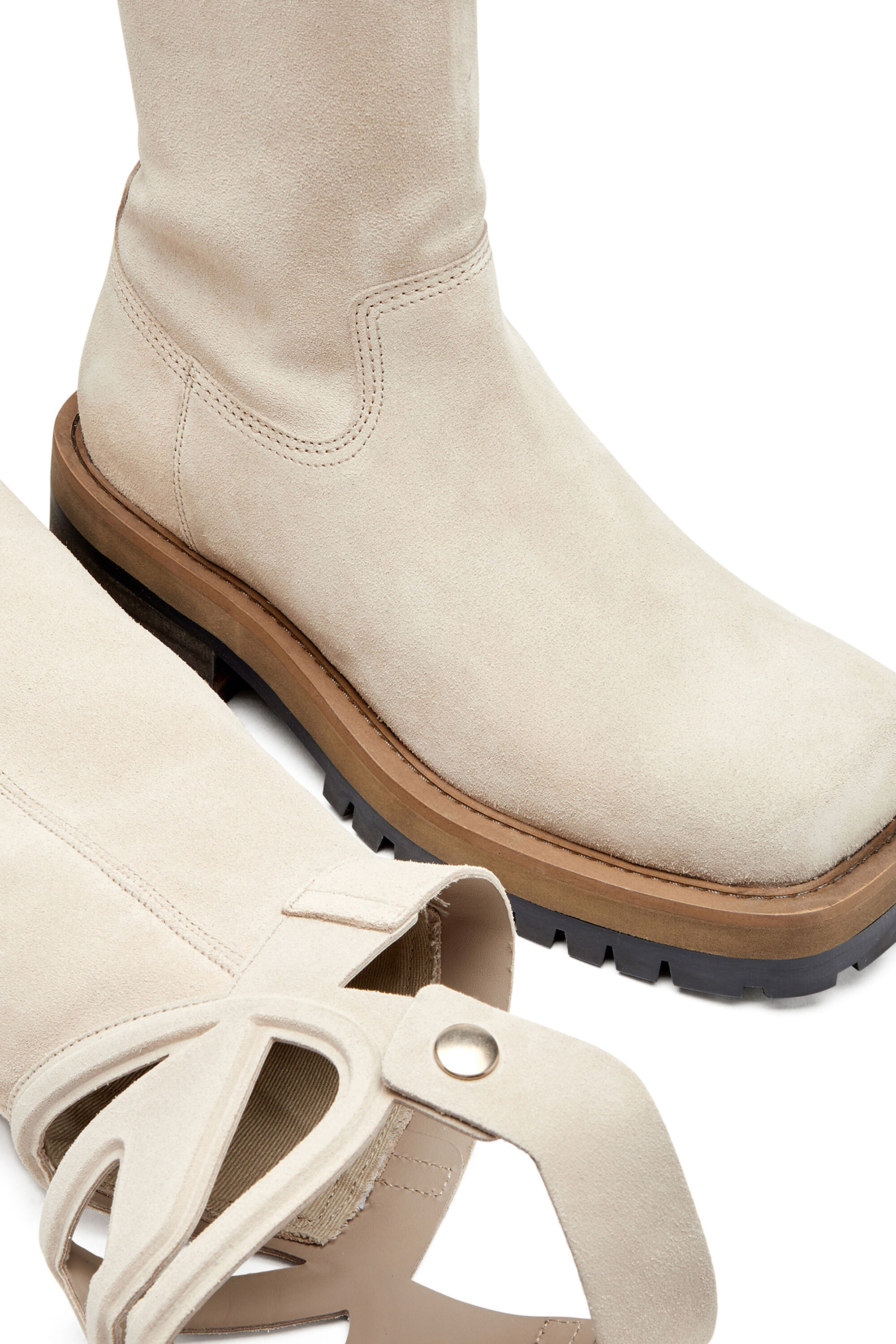 すぐ届く*DIESEL*ディーゼル* D-Texan 2in1 Ch Women's D-Texan-High and low Texan biker boot | Brown | Diesel