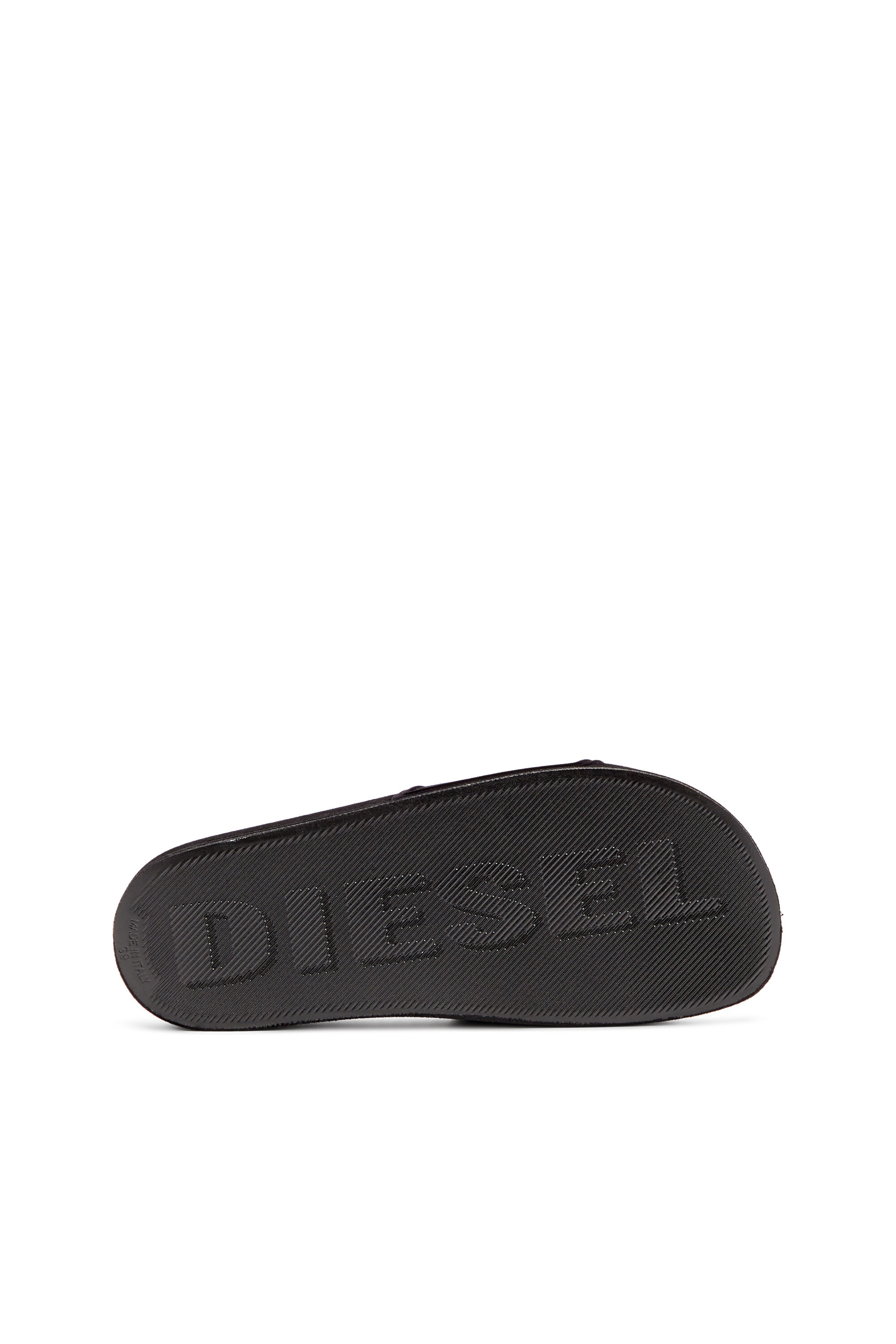★DIESEL★ SA Mayemi W Slide Black Y02854P4441H0958 Y02854P4 Women's Sa-Mayemi-Pool slides with velvety flocking | Black