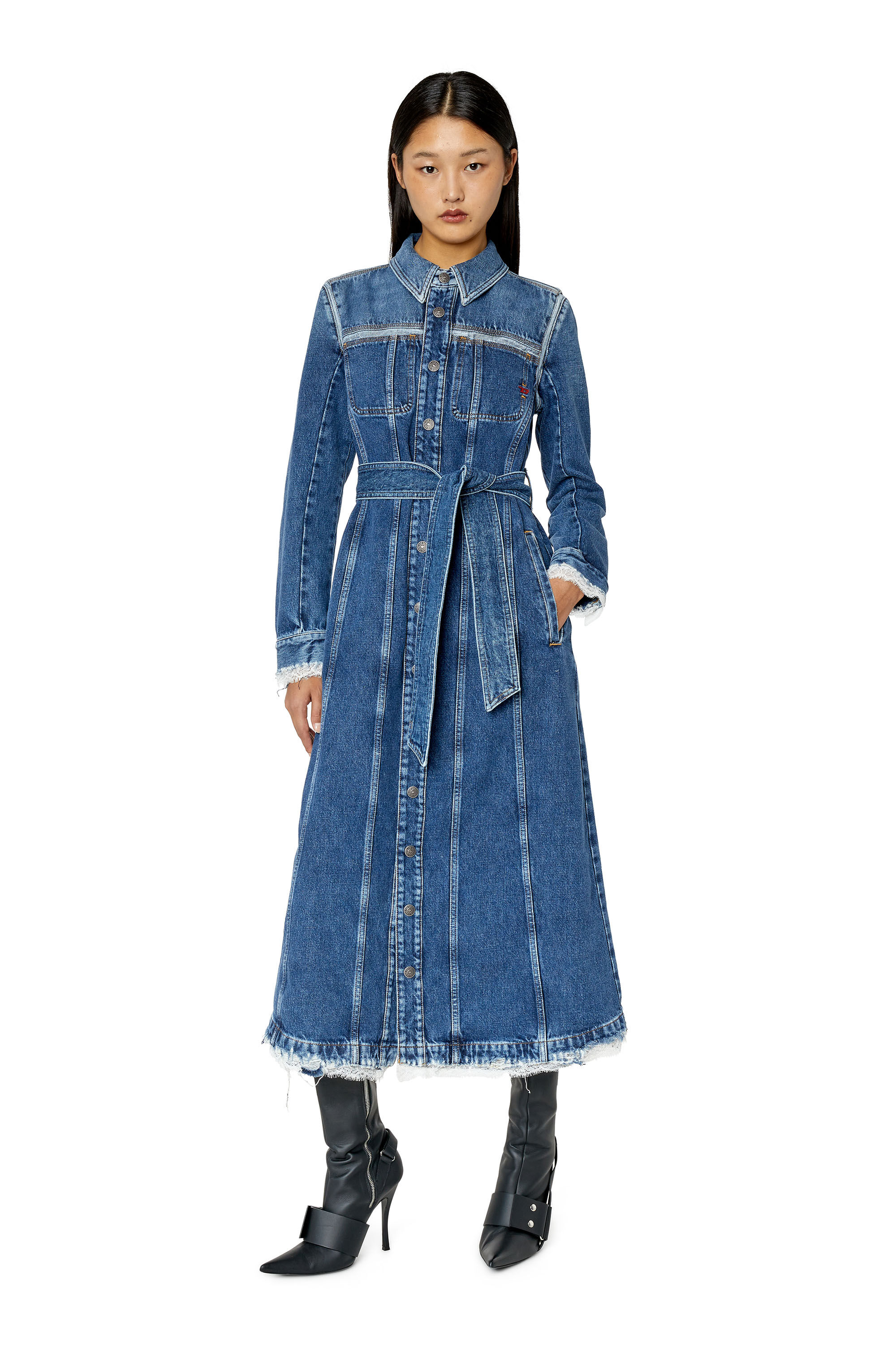 Diesel denim dress sales