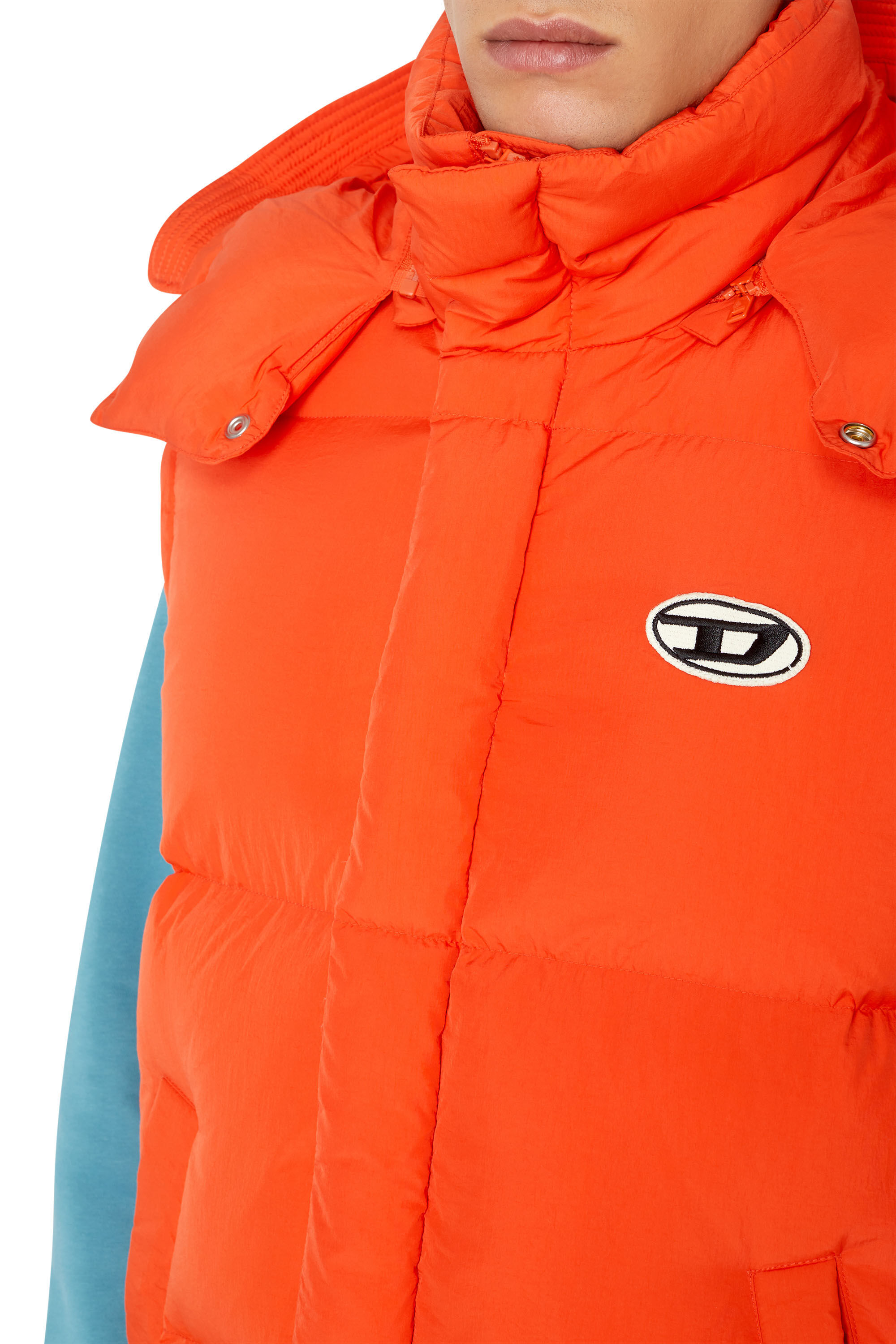 W-ROLF-SL-NW Man: Polygiene ViralOff® down vest | Diesel