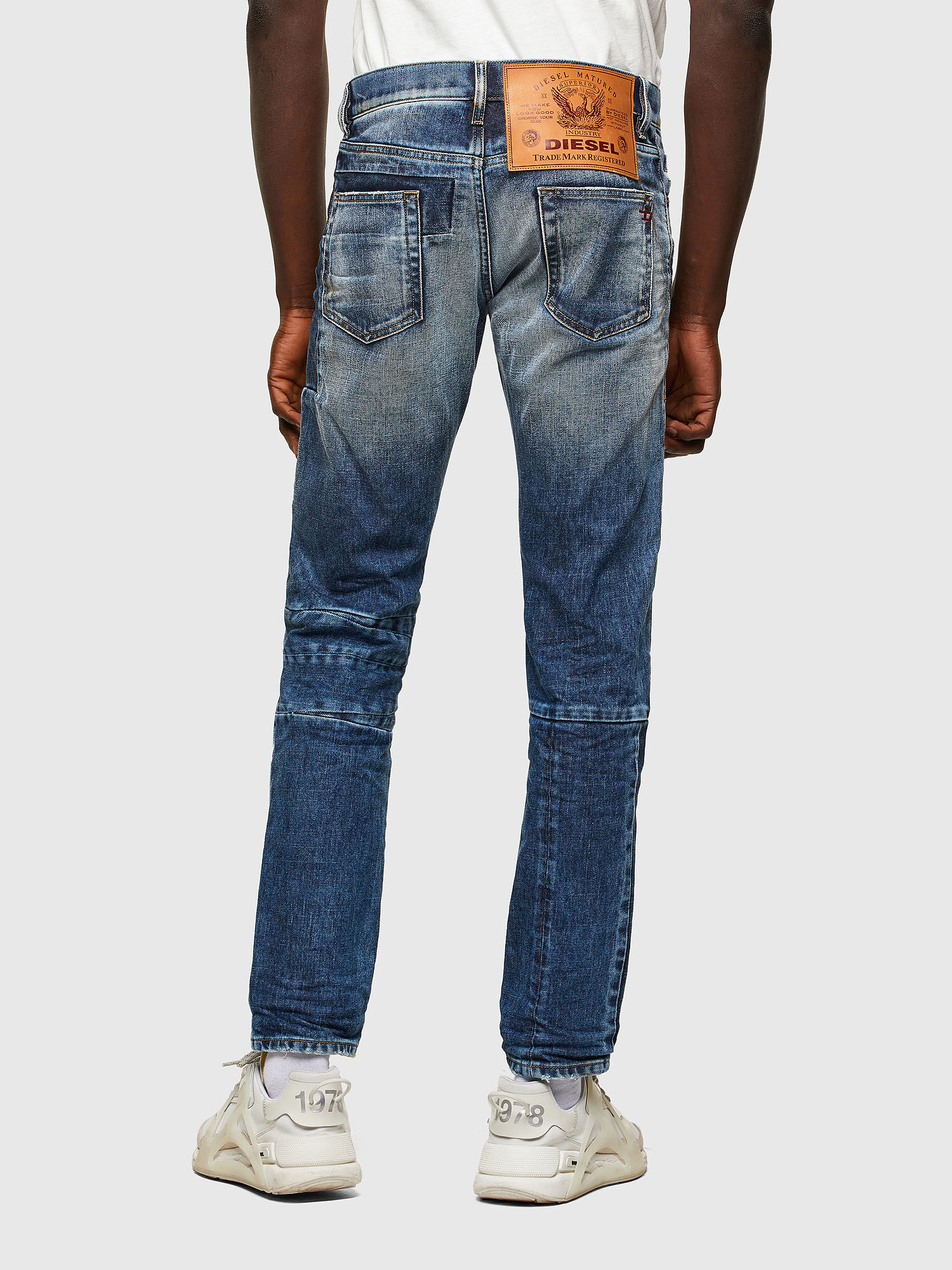 Diesel - D-Strukt Slim Jeans 009NI, Medium Blue - Image 3