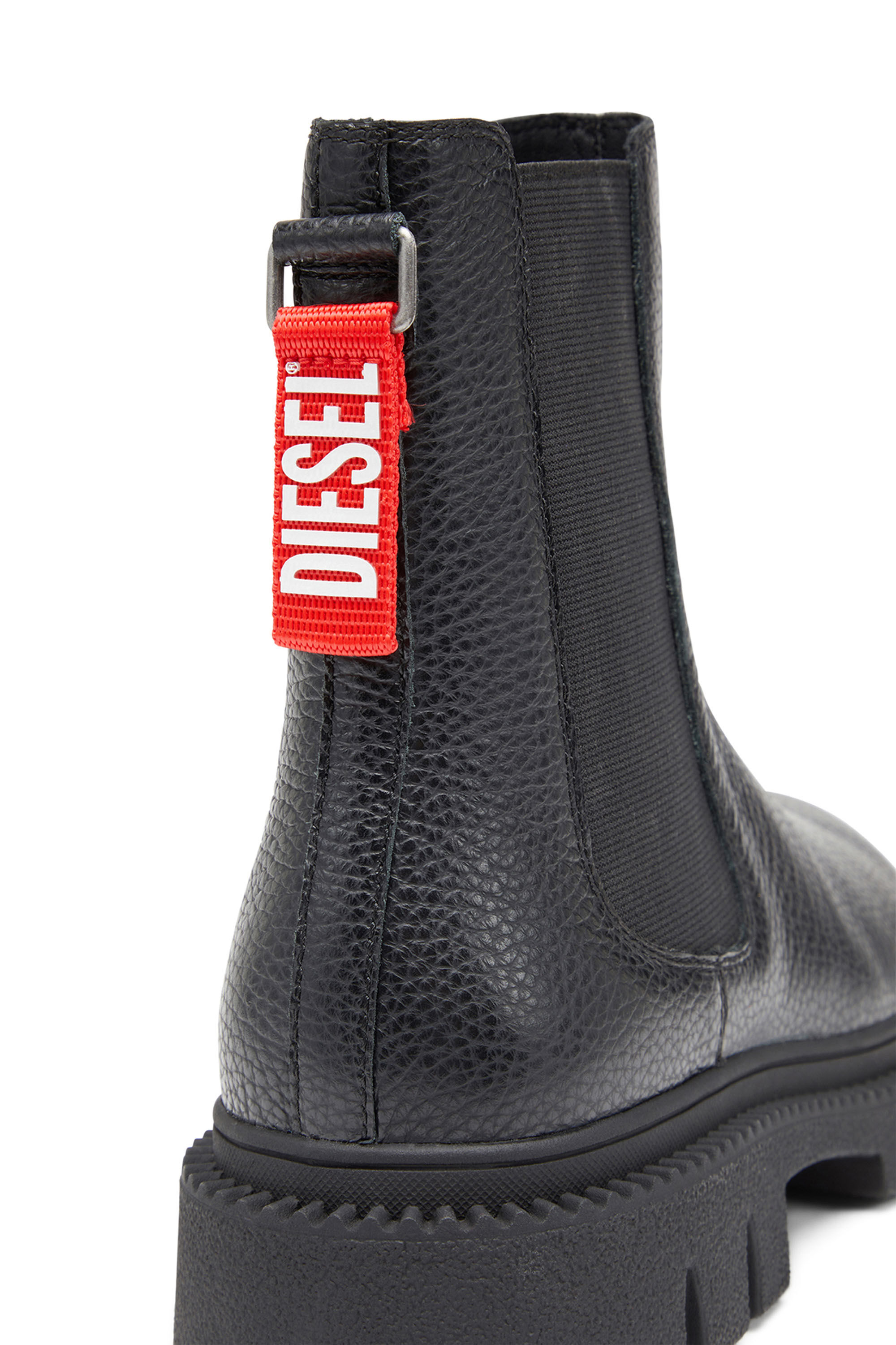 Men s D Troit Chelsea boots with Diesel tape tag Black Diesel
