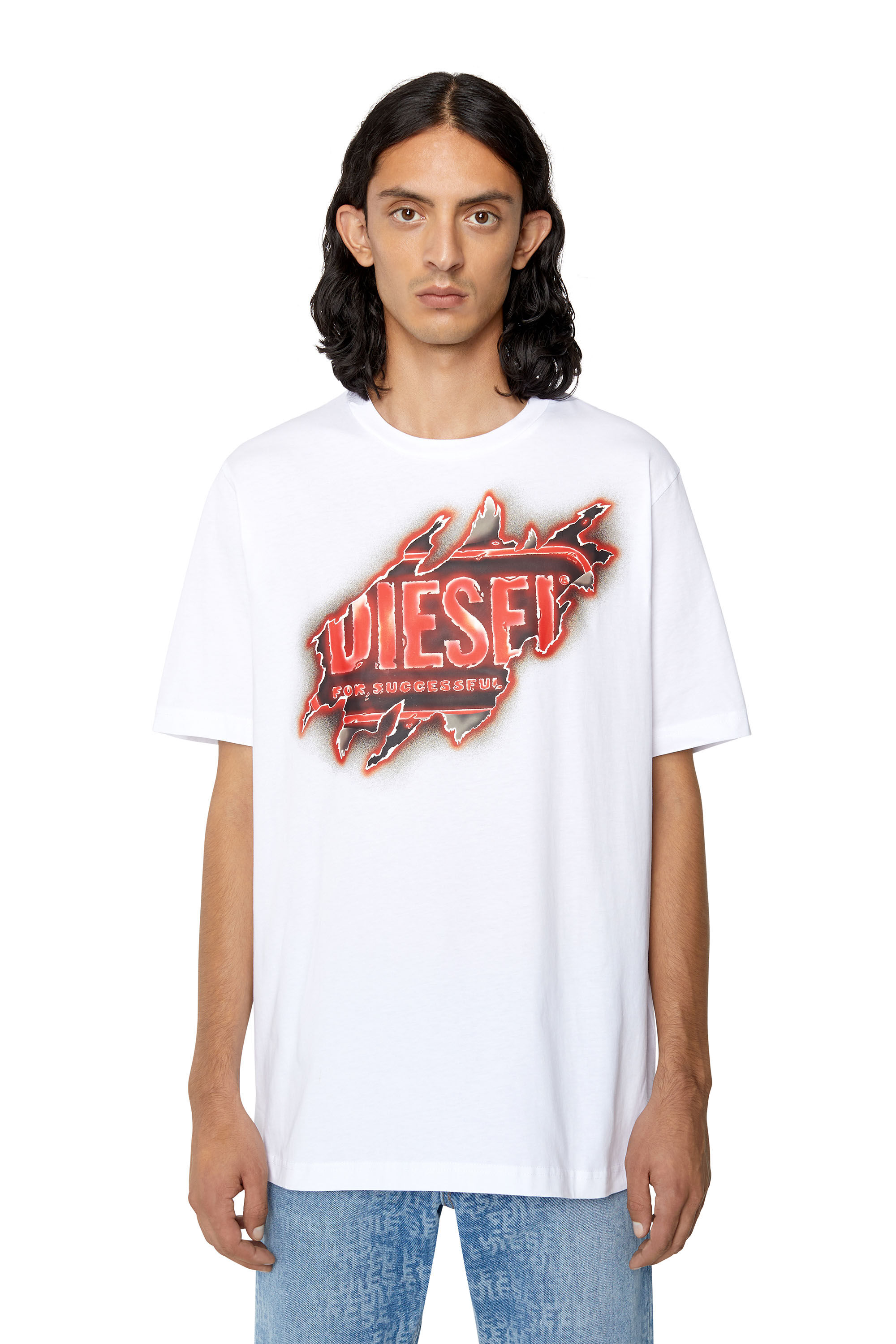T-JUST-E43 Man: T-shirt with graphic logo print | Diesel