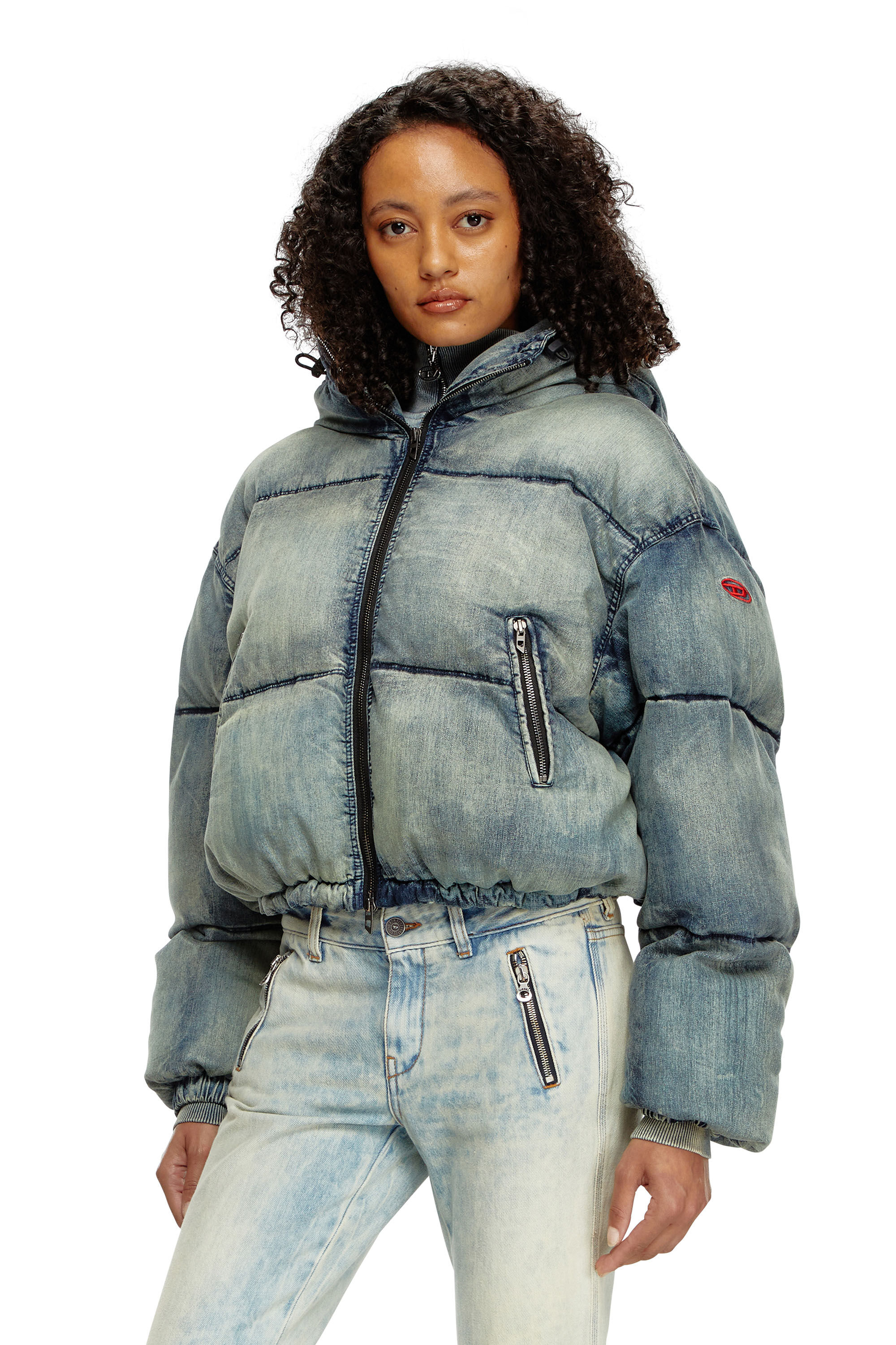 Diesel Denim Puffer Jacket Blue – ESSXNYC
