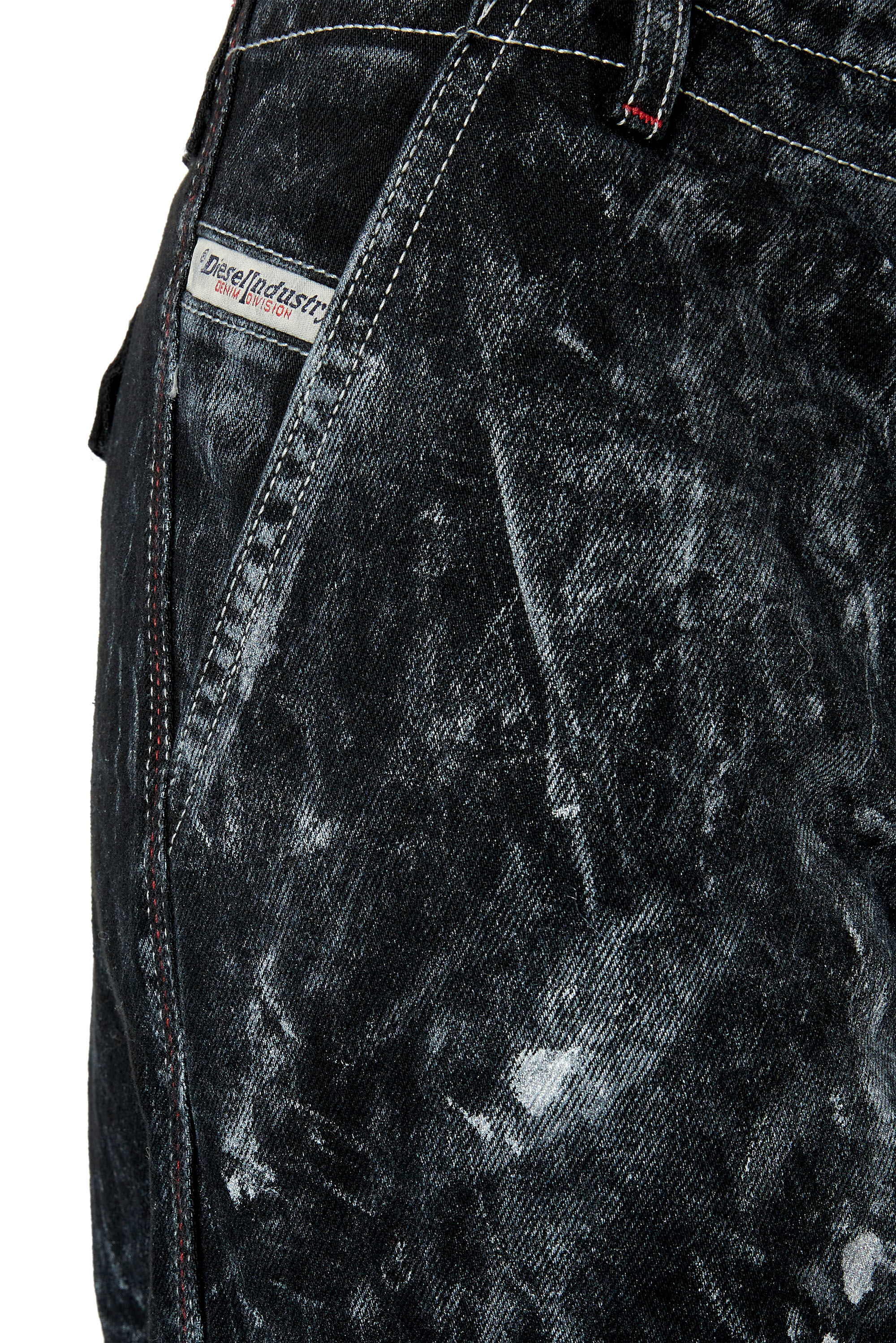 Diesel - 1996 D-Sire 0EMAC Straight Jeans, Negro/Gris oscuro - Image 4