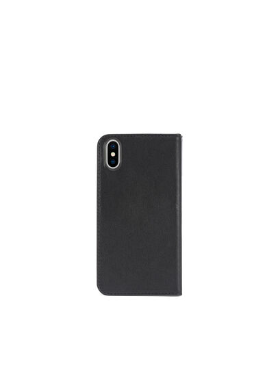 BLACK DENIM/STUD/ZIPPER IPHONE X FOLIO, Black Diesel - BLACK DENIM/STUD/ZIPPER IPHONE X FOLIO, Black - Flip covers - Image 4
