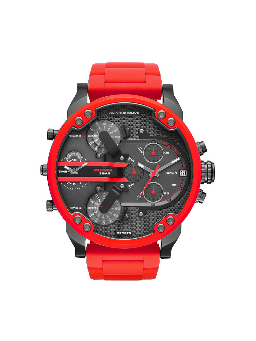 DZ7370 Man: Mr. Daddy 2.0 red metal watch, 55 mm | Diesel