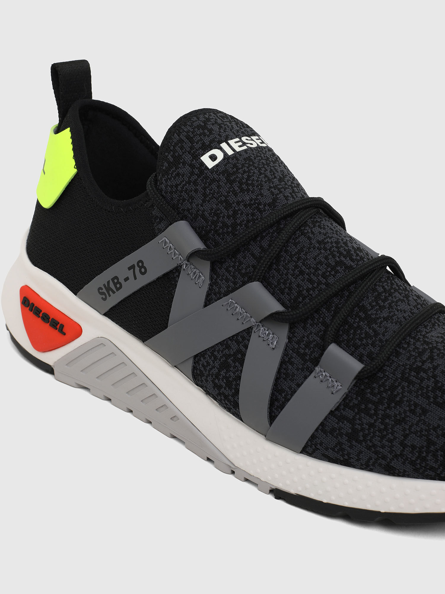 S KB WEB LACE Man Slip on sneakers in mesh and knit Diesel