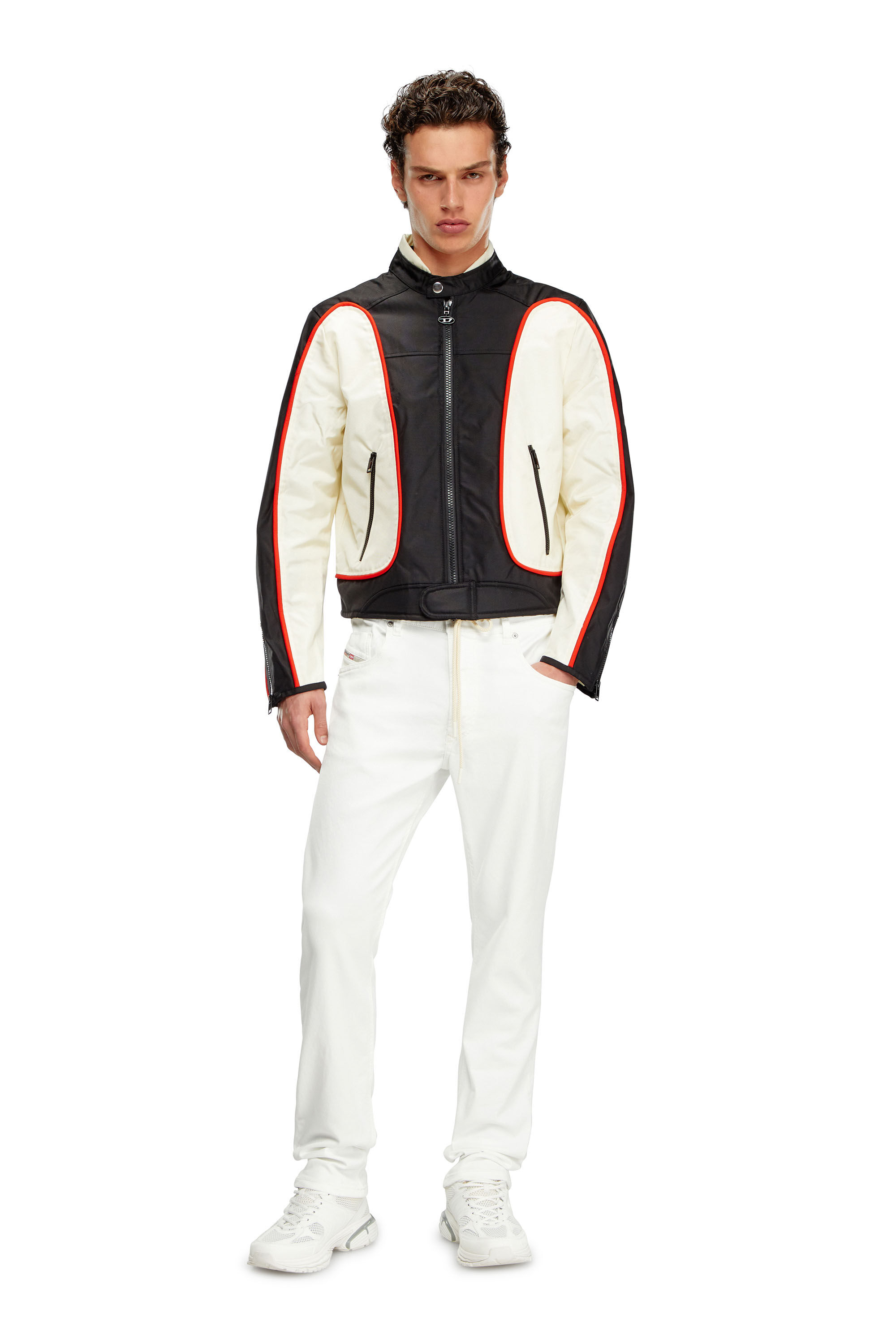 Men's Regular Jeans | White | Diesel 2030 D-Krooley Joggjeans®