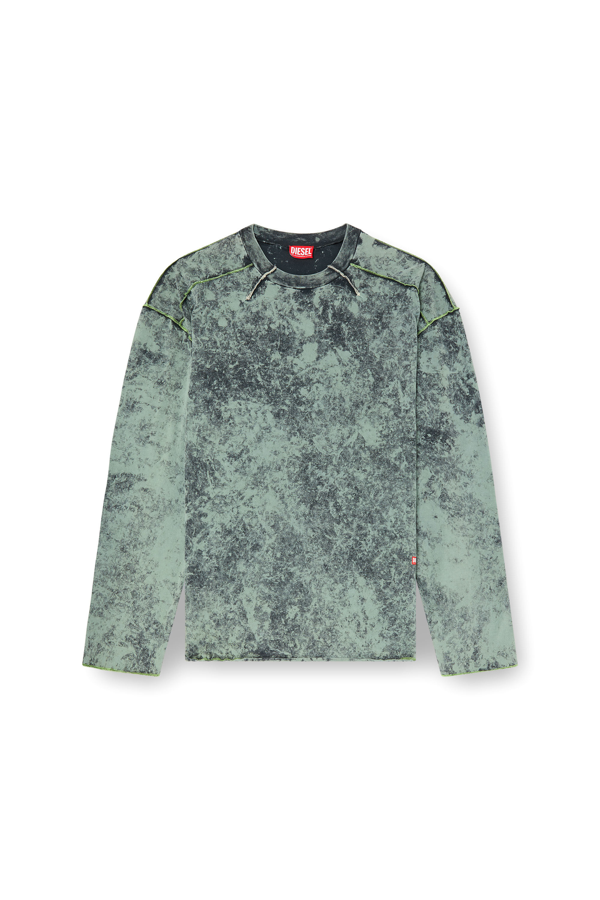 Men's Treated long-sleeve T-shirt | Green | Diesel
