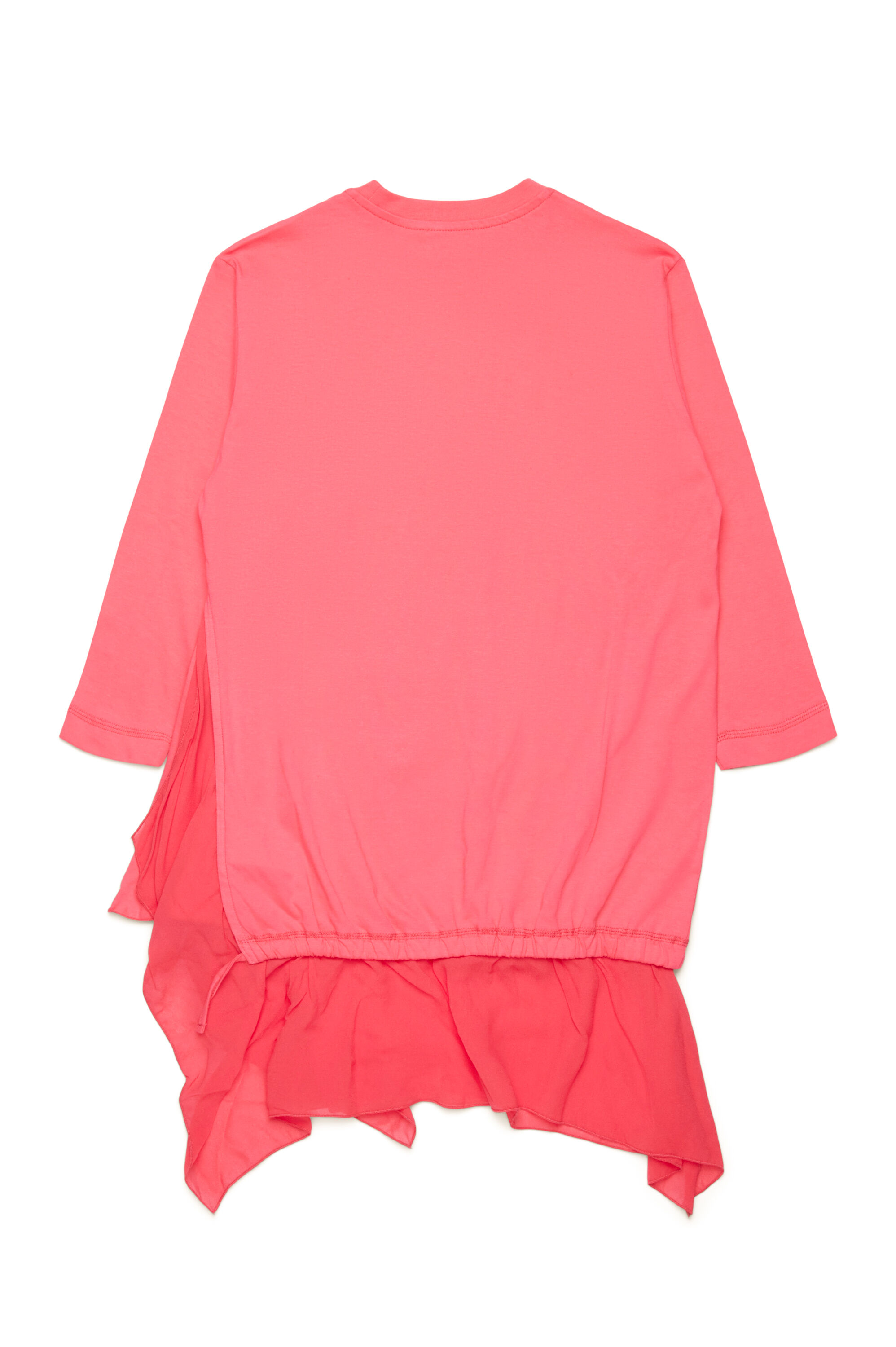 Diesel - DROLLETTE ML, Vestido camiseta con dobladillo flotante Mujer in Rosa - 2
