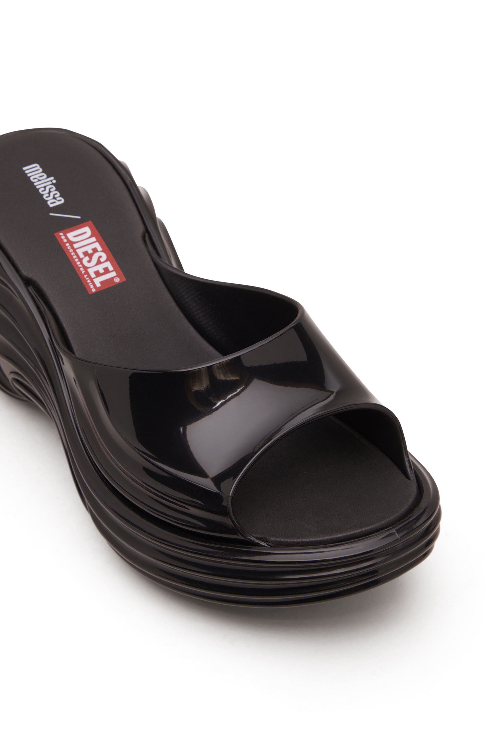 DIESEL x Melissa クァンタム・プラットフォーム 厚底サンダル Women's Platform mule in Melflex® | Red | Diesel