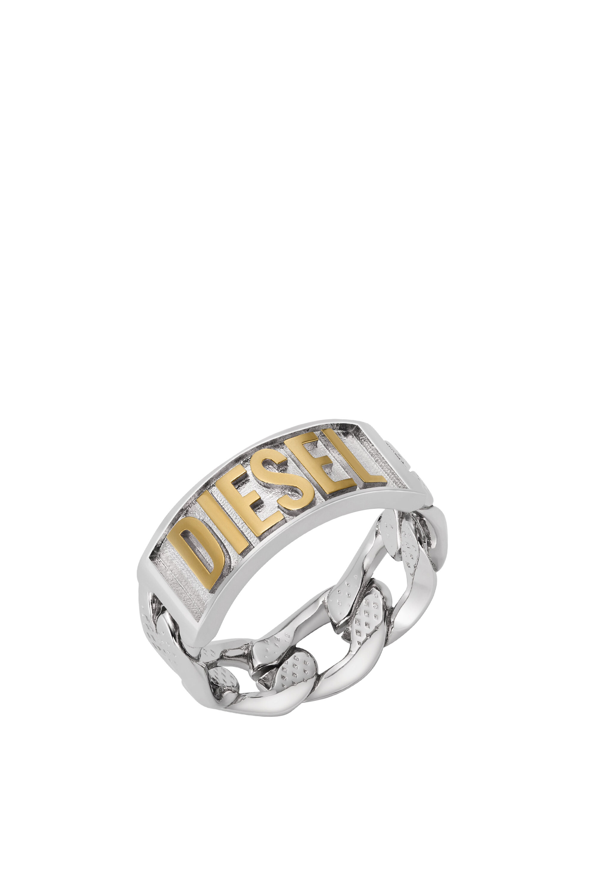 【即発送可能】 | Ring Band Steel Stainless Two-Tone Women's Silver Diesel | アクセサリー