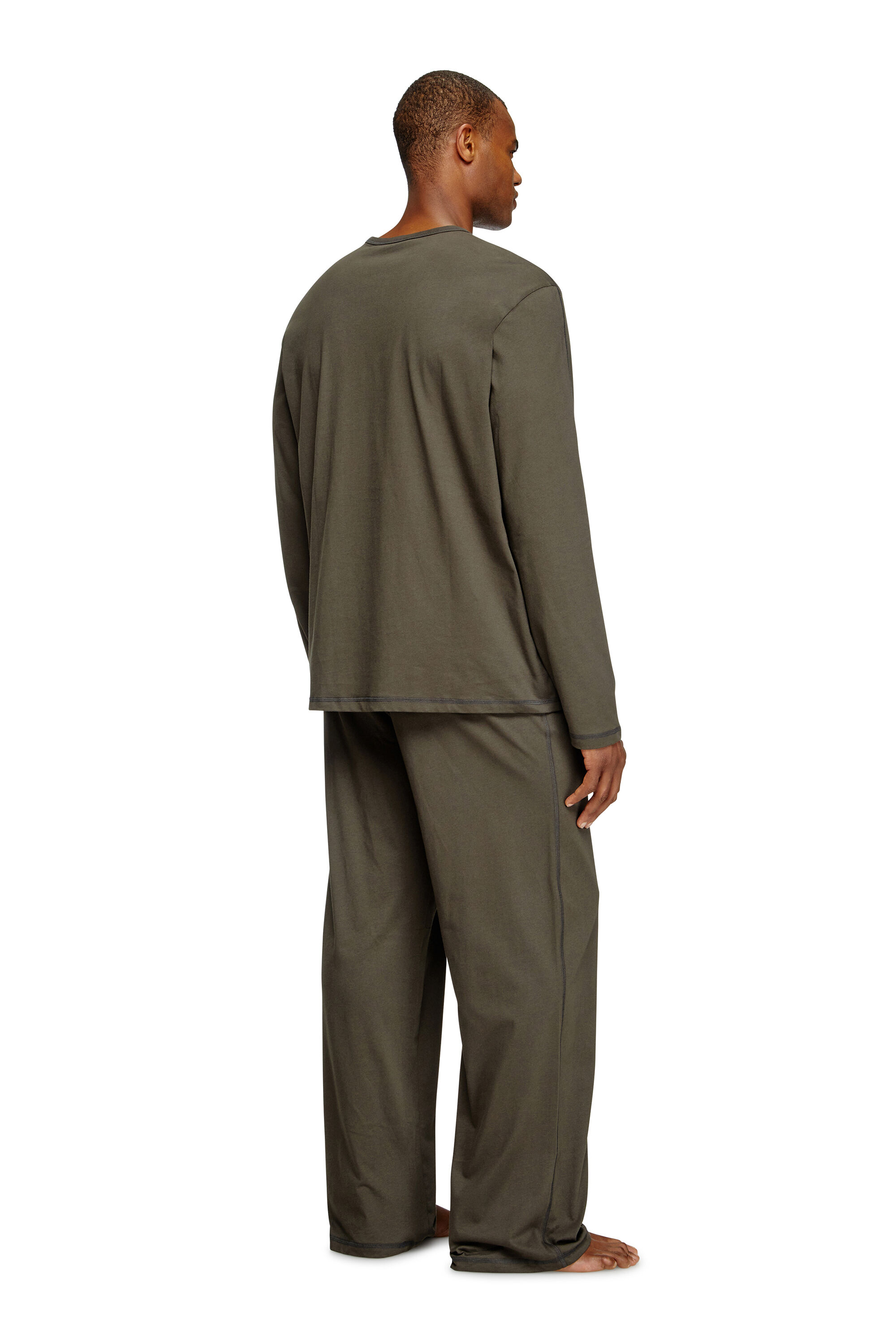 Diesel - SET-ADRIAN-UTLT, Pijama de punto de algodón Hombre in Marrón - 1