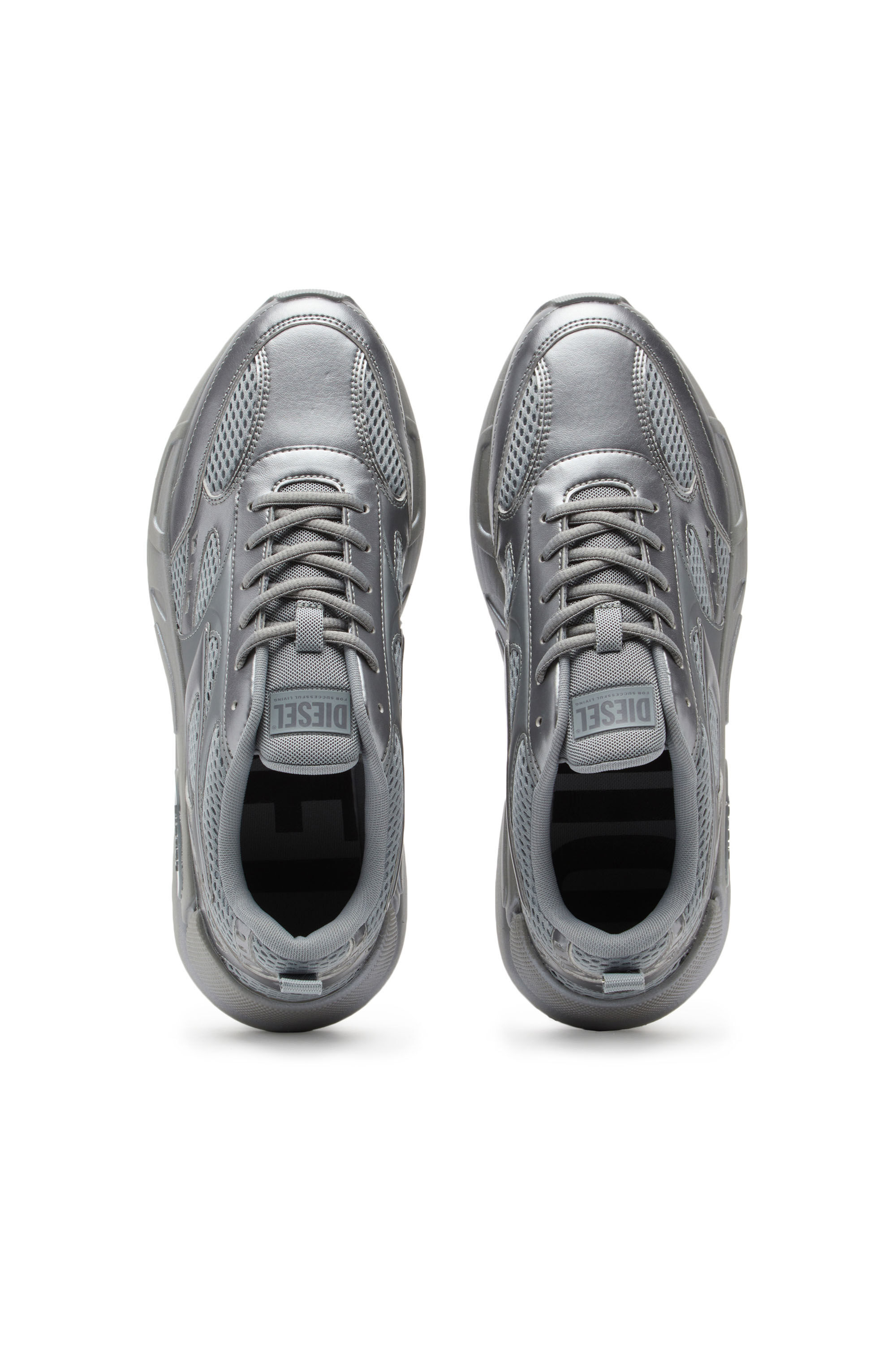 S-SERENDIPITY SPORT Man: Monochrome pearlised mesh sneakers | Diesel