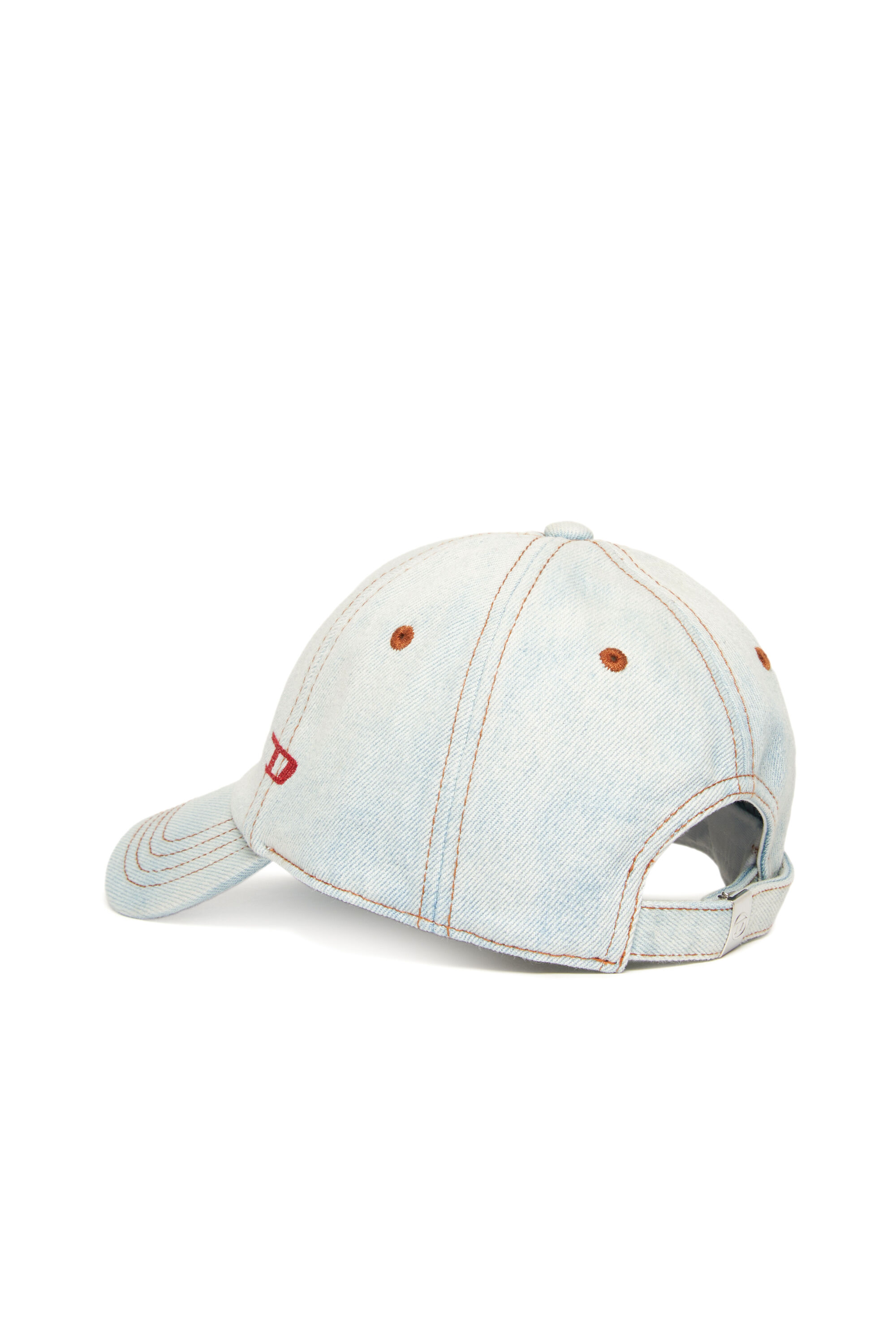 Diesel - FCLIB3, Gorra de béisbol en denim con pespuntes en contraste Unisex in Azul marino - 2