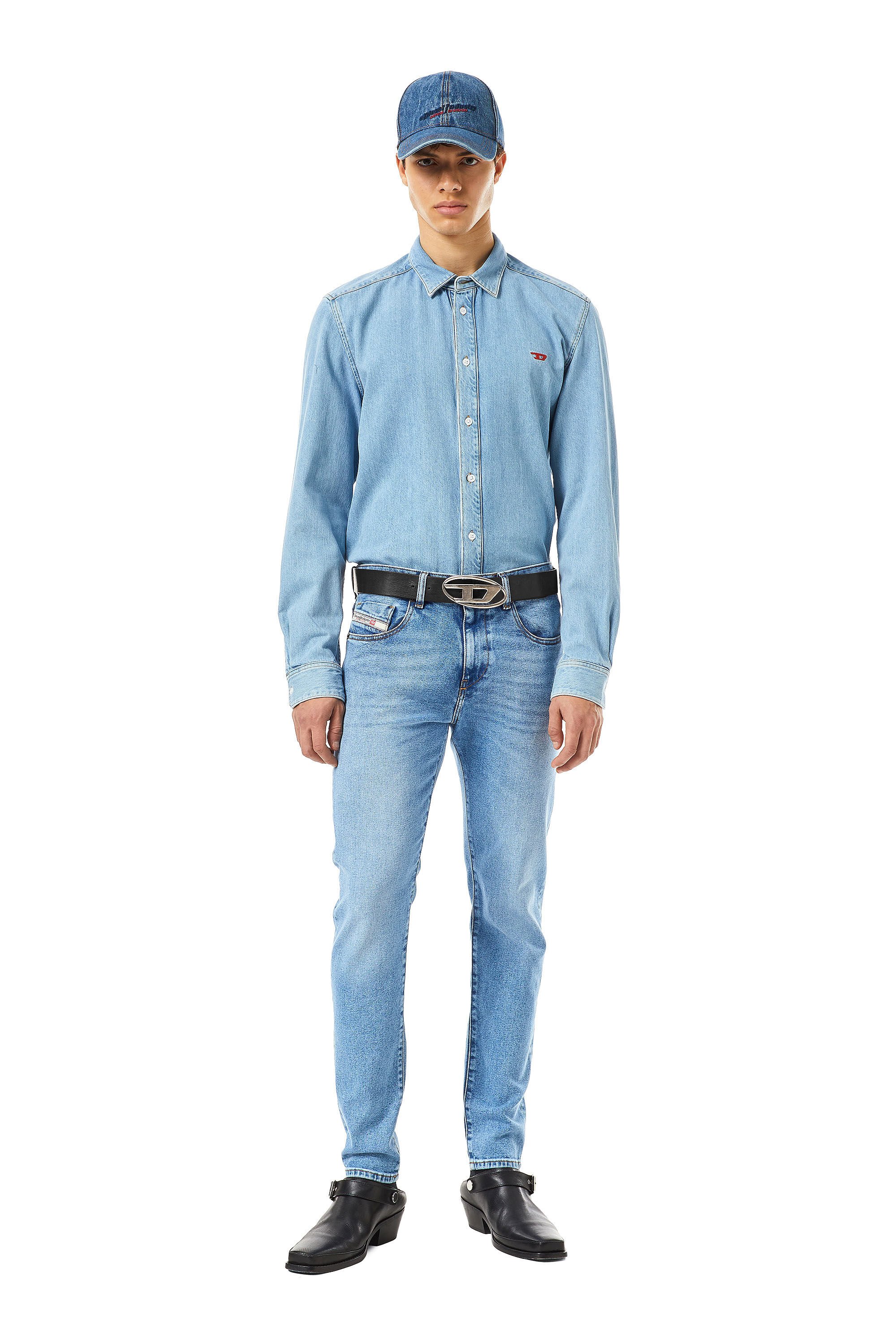 Diesel - Slim Jeans 2019 D-Strukt 09B92, Azul Claro - Image 1