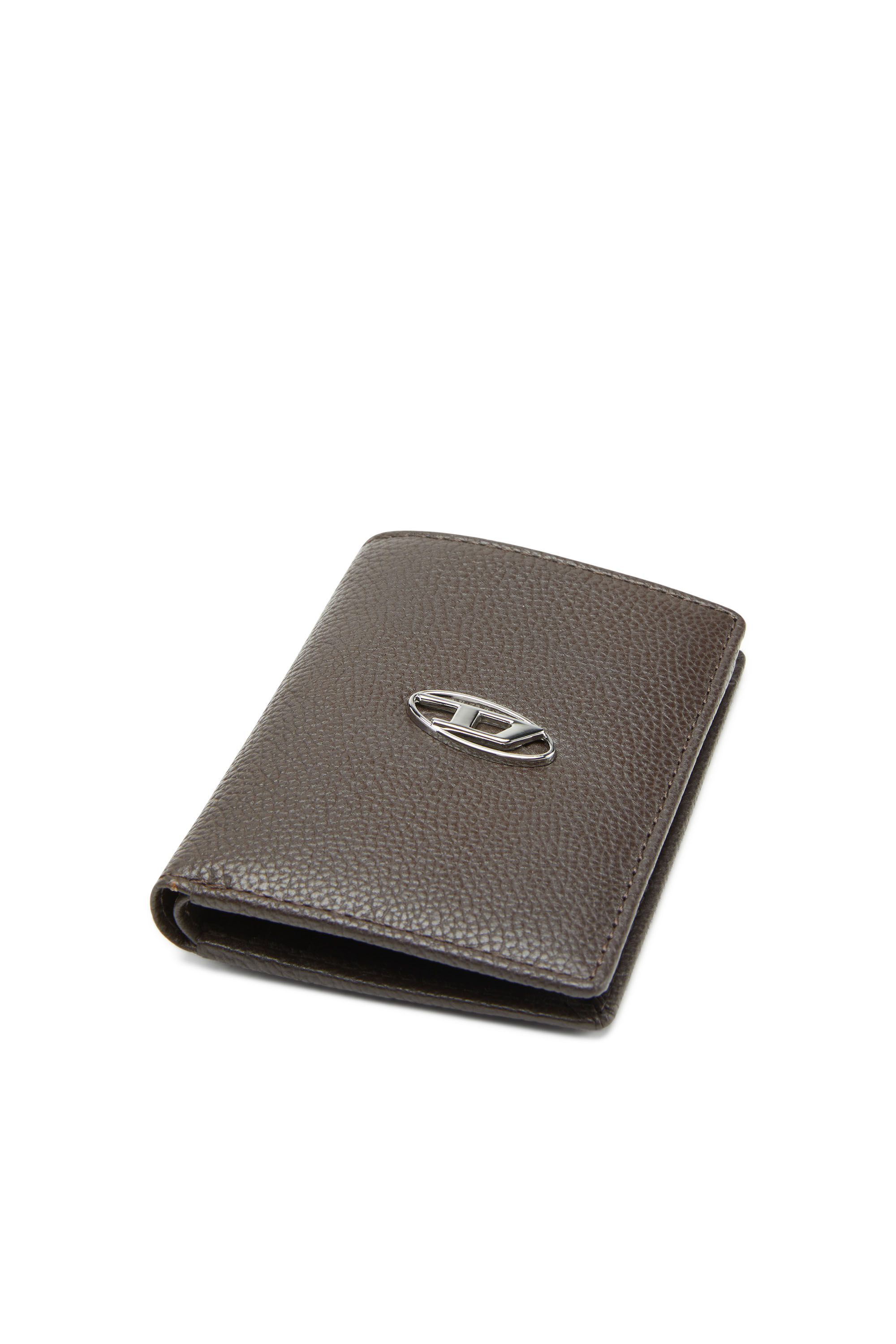 VERTICAL NEELA Man: Leather bi-fold wallet with logo plaque