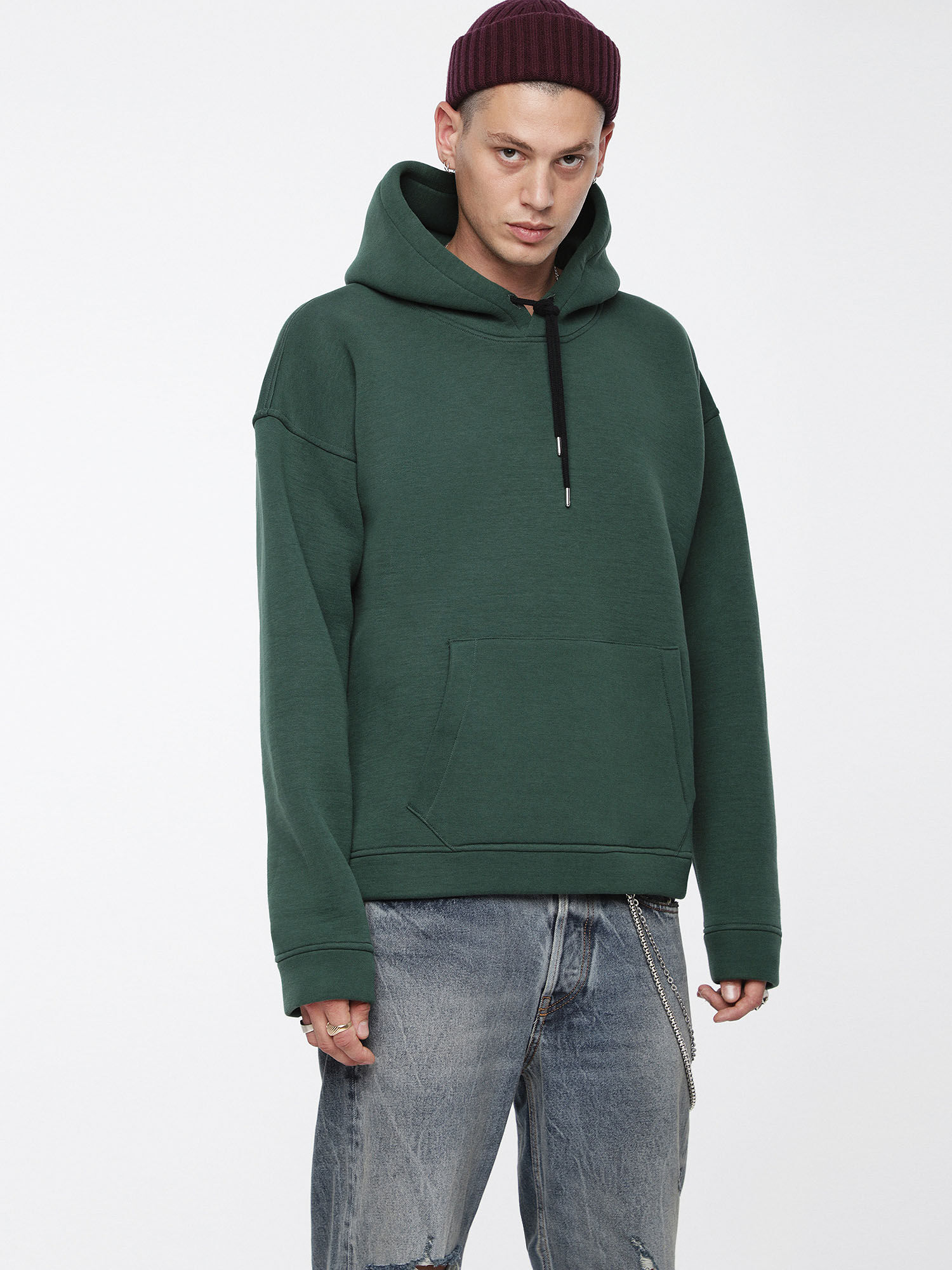diesel hoodie green