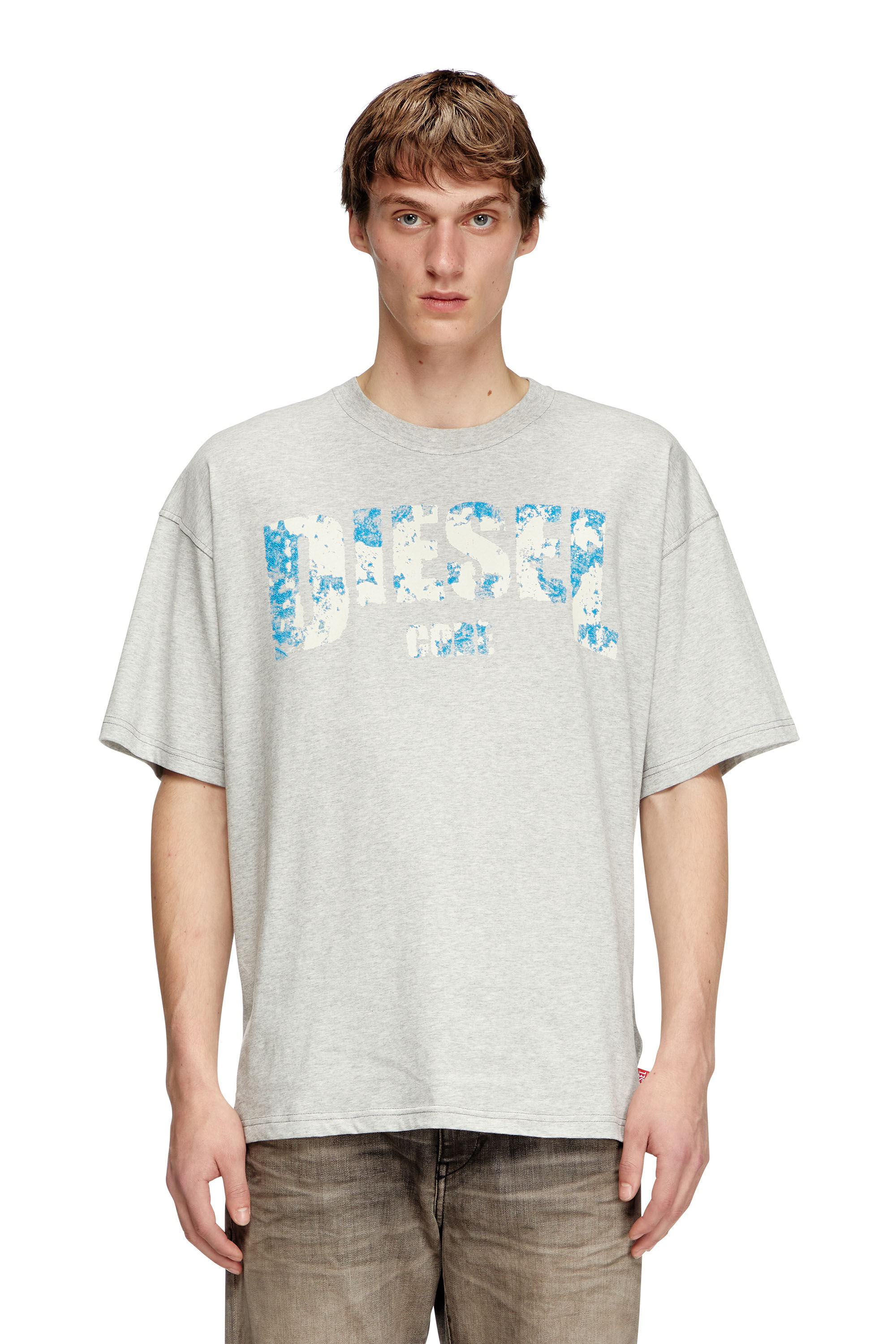 Diesel - T-ADJUST-R25, Camiseta con estampado Diesel Core Hombre in Gris - 3