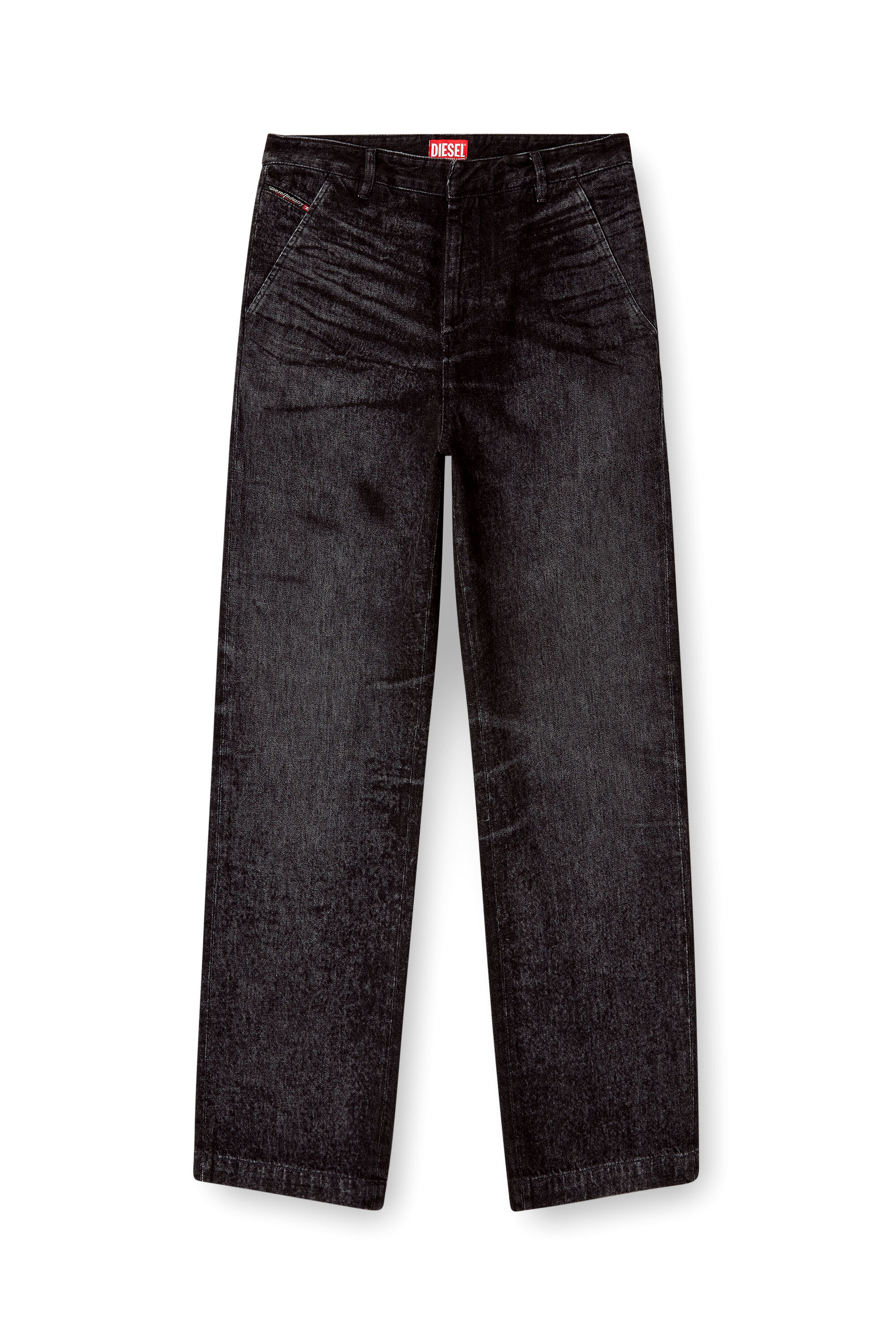 Diesel - Regular Jeans D-Eber 007DB Hombre, Negro/Gris oscuro - 2