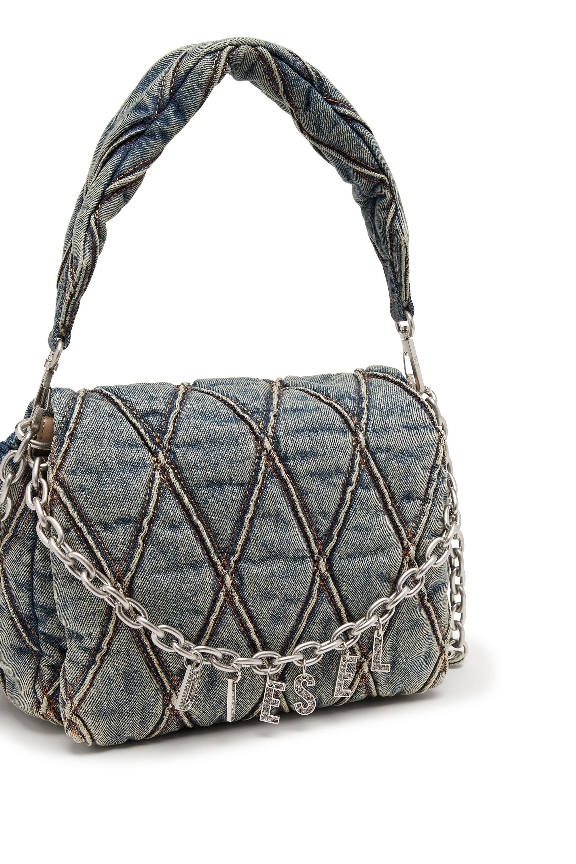 Women's Charm-D Shoulder M - Handbag in quilted denim | CHARM-D 