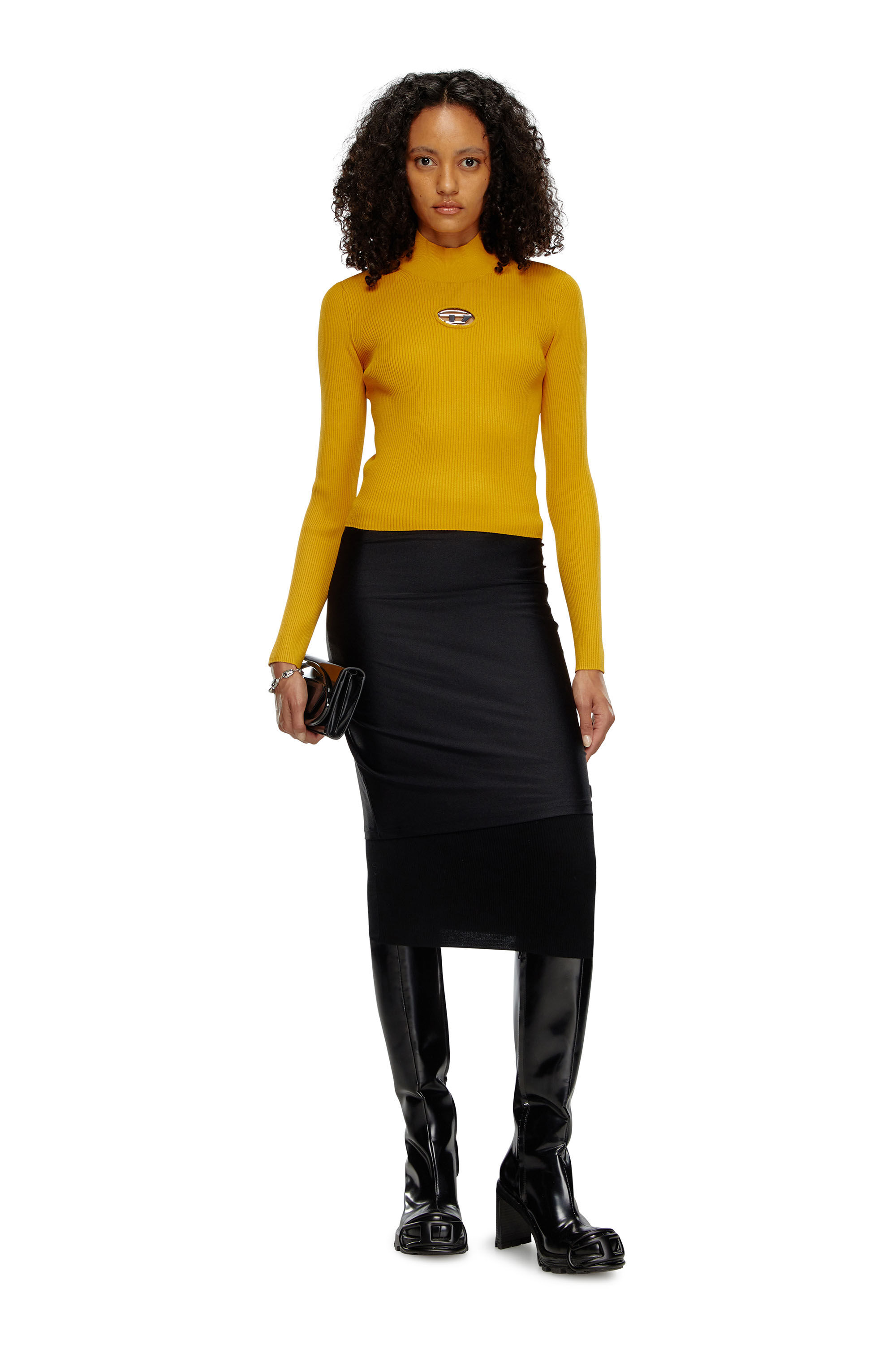 Women's Rib-knit top | Brown | Diesel