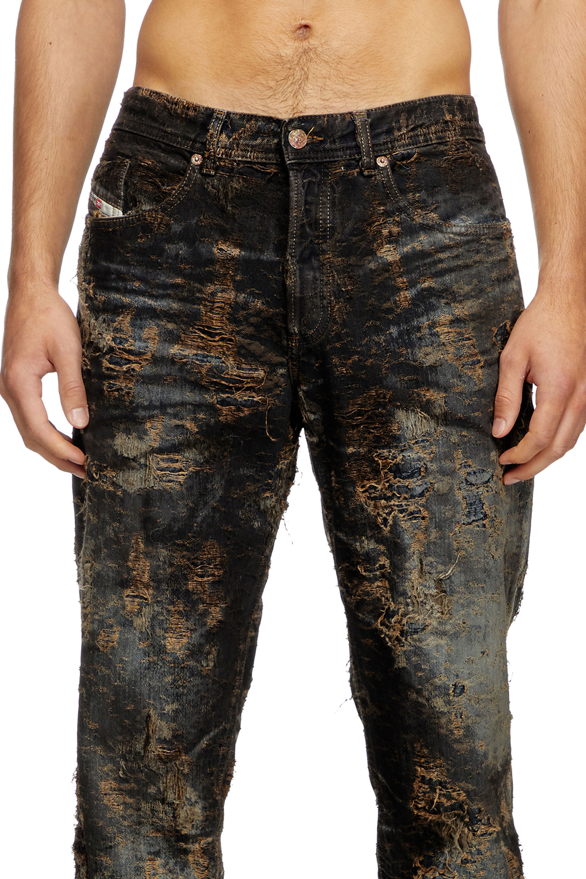 Men's Regular Jeans | Black/Dark grey | Diesel 2023 D-Finitive