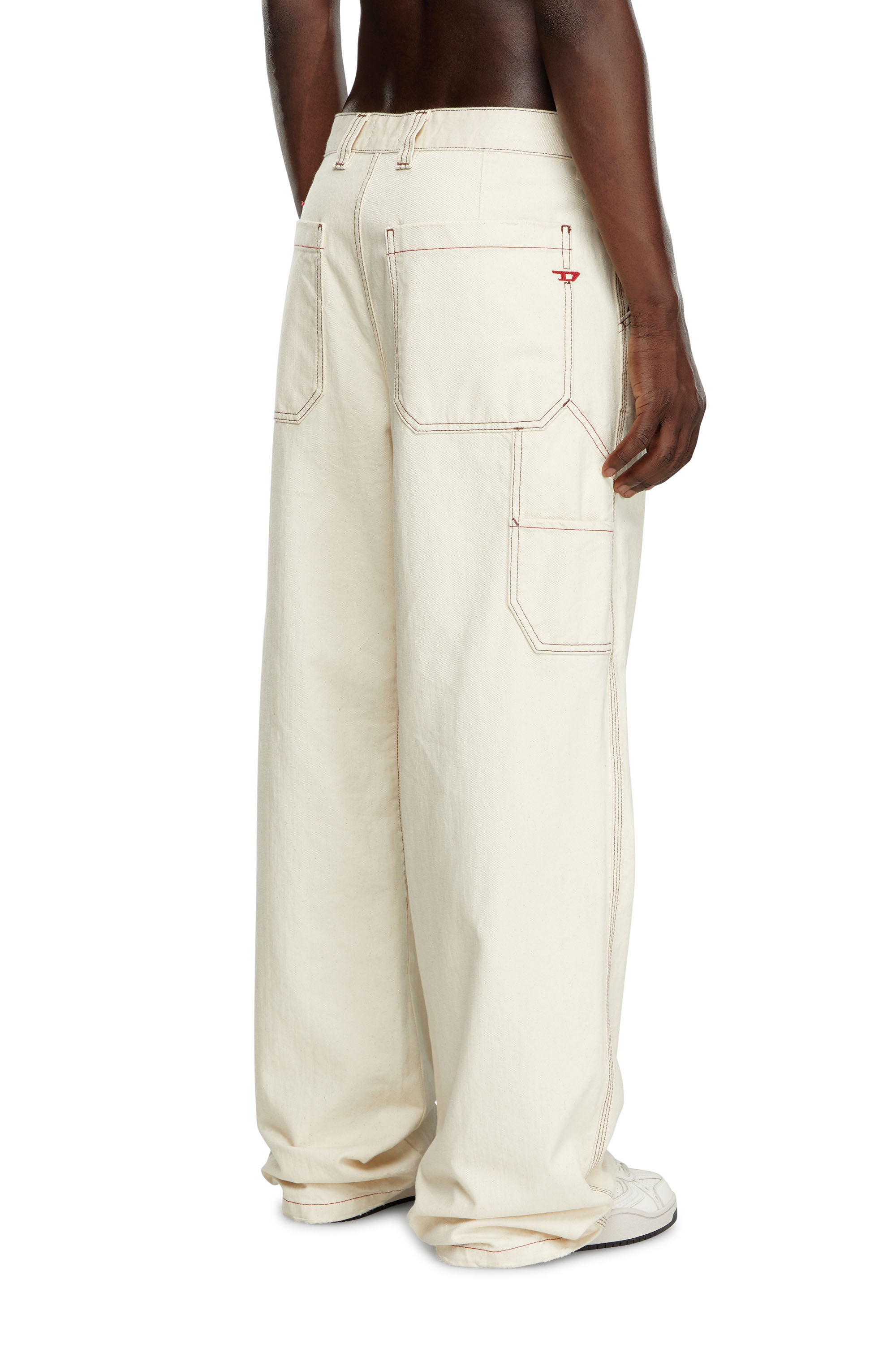 Men's Relaxed Jeans | White | Diesel D-Livery