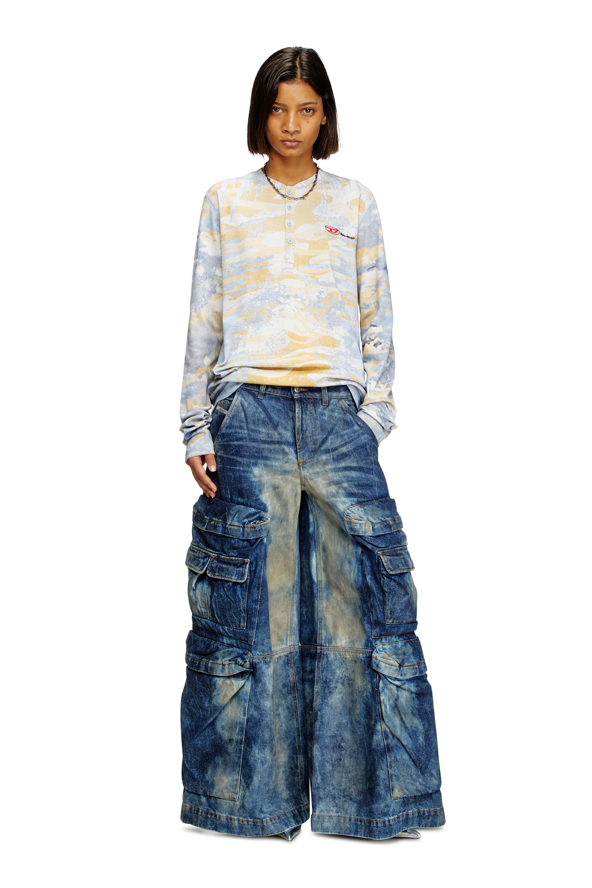 Women's Relaxed Jeans | Dark Blue | Diesel D-Giappo