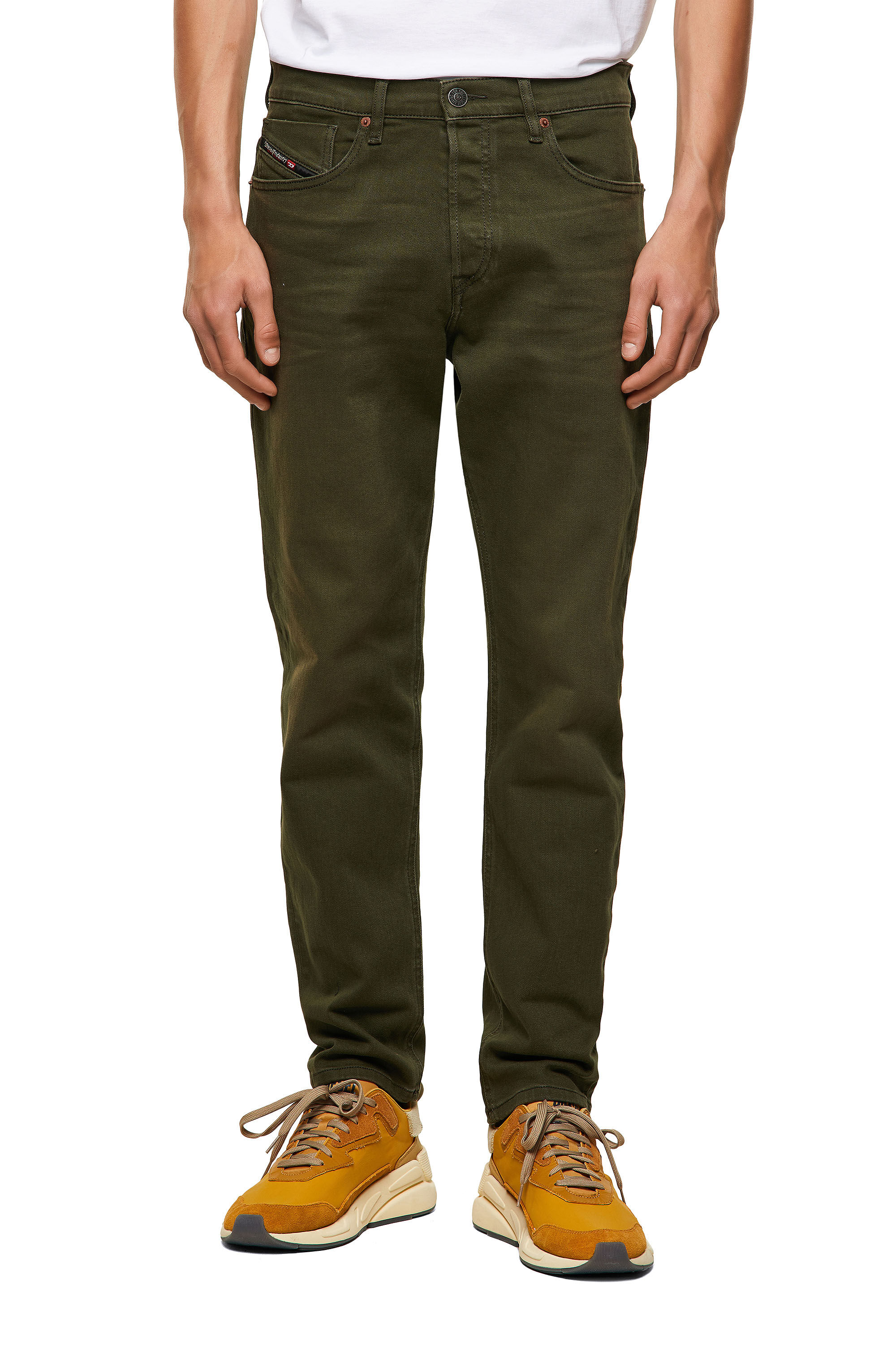 Diesel - 2005 D-FINING 09A32 Tapered Jeans, Verde Oscuro - Image 3