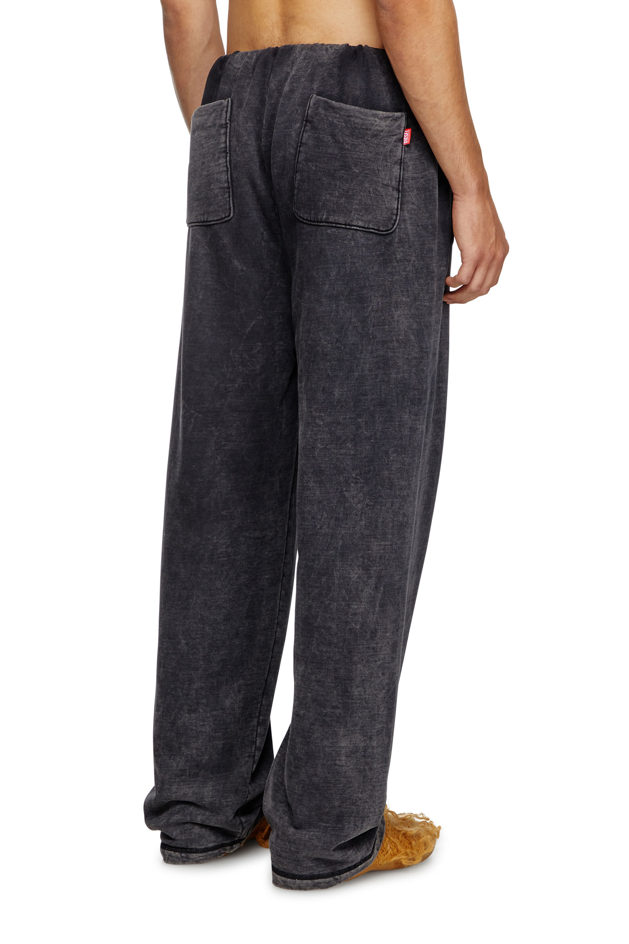 Diesel - P-LUIS, Man's Track pants with denim effect in Black - 5