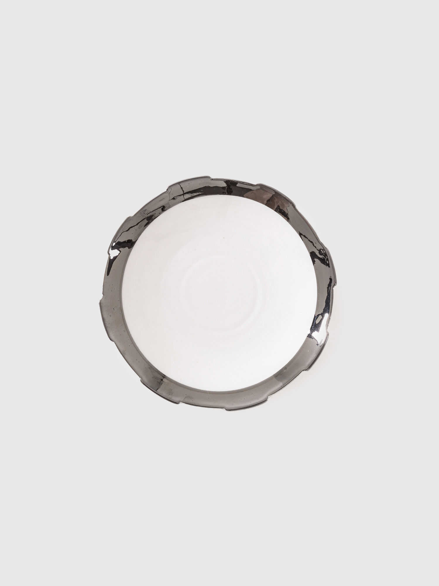 Diesel - 10987SIL MACHINE, Plato de postre de porcelana Unisex in Blanco - 1