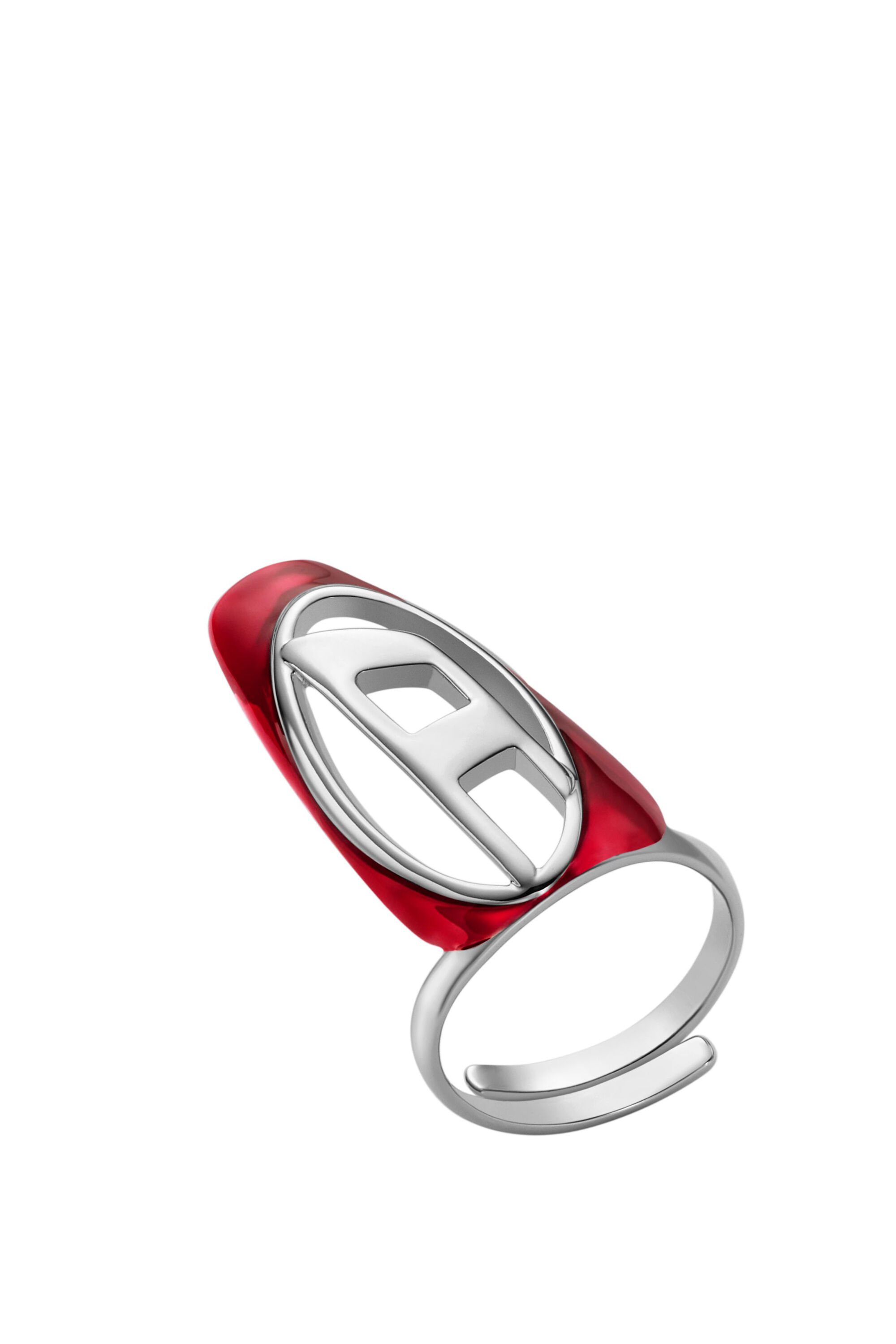 国内直営【DIESEL】Silver-tone brass nail ring Women's Silver-tone brass nail ring | Silver | Diesel