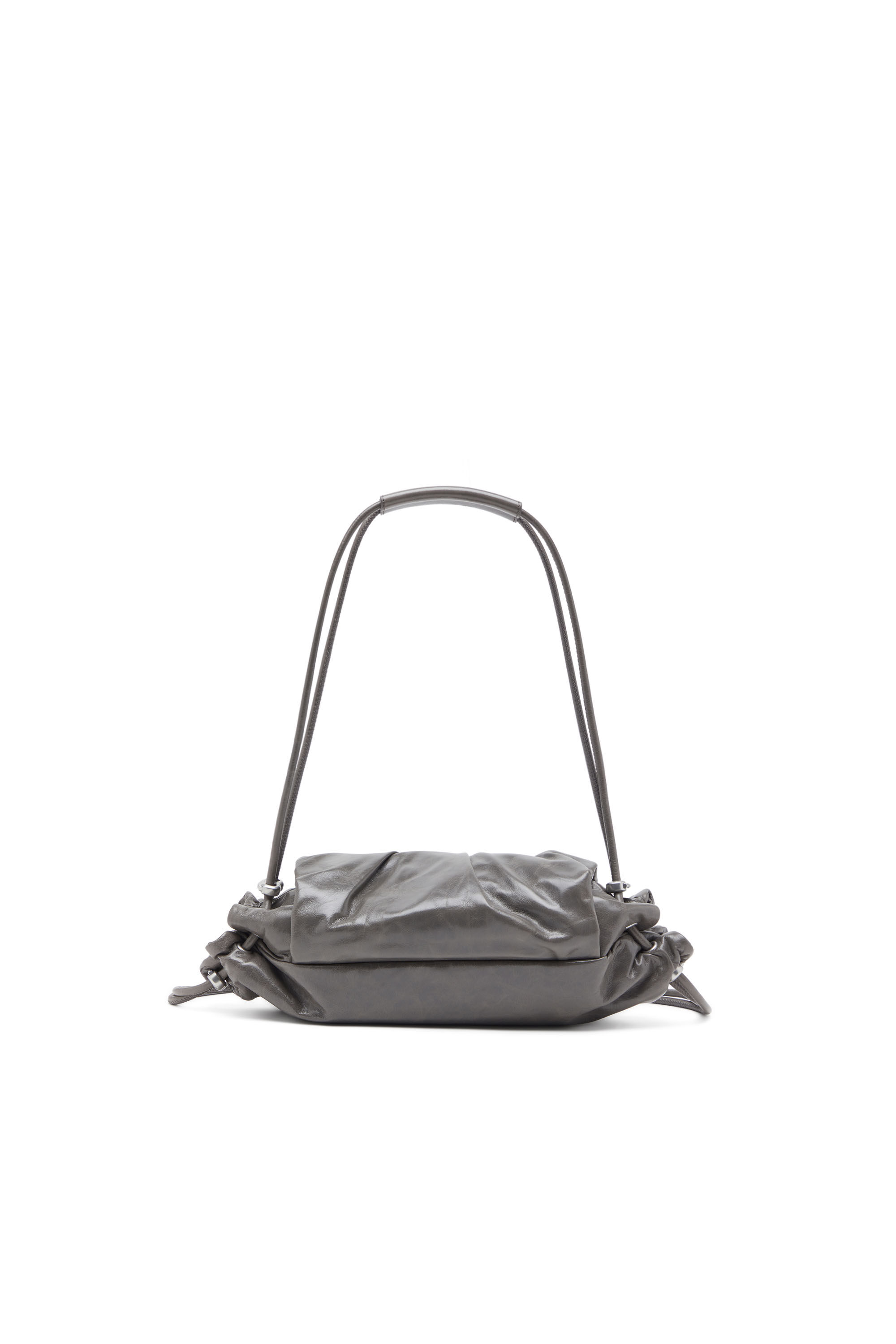 Women's Scrunch-D S-Shoulder bag in scrunched leather | Grey