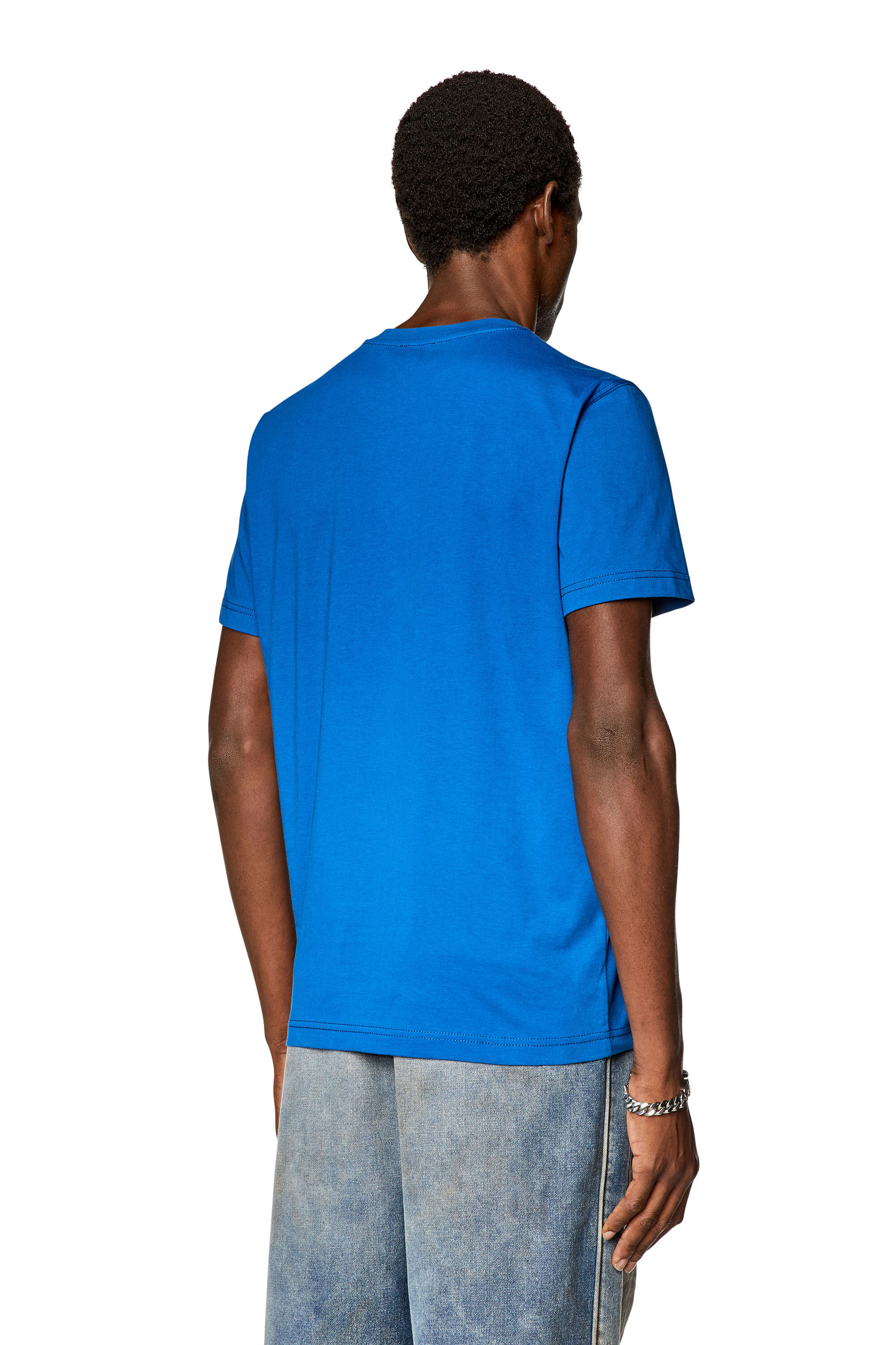 送料込★DIESEL★半袖Tシャツ Diegor K68 Tシャツ Men's T-shirt with metallic logos | Blue | Diesel